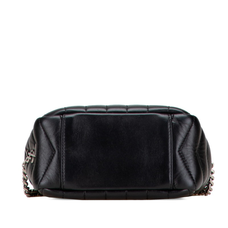 Saint Laurent Loulou Bowling Leather Shoulder Bag