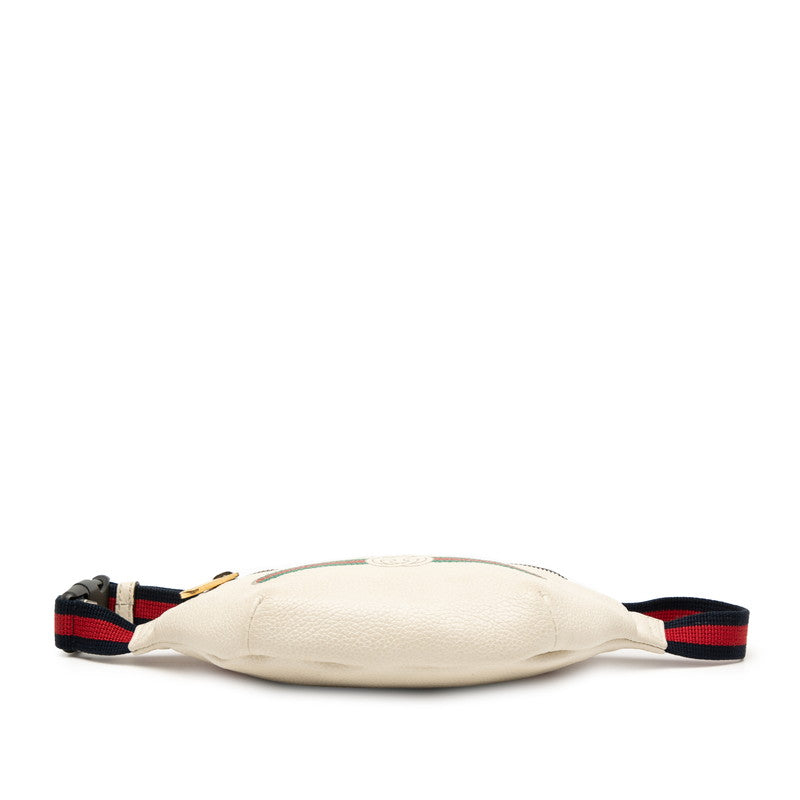 Gucci Logo Shearling Line Leather 2way Waist Bag