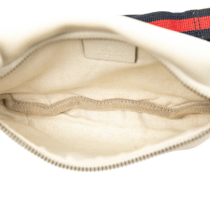 Gucci Logo Shearling Line Leather 2way Waist Bag