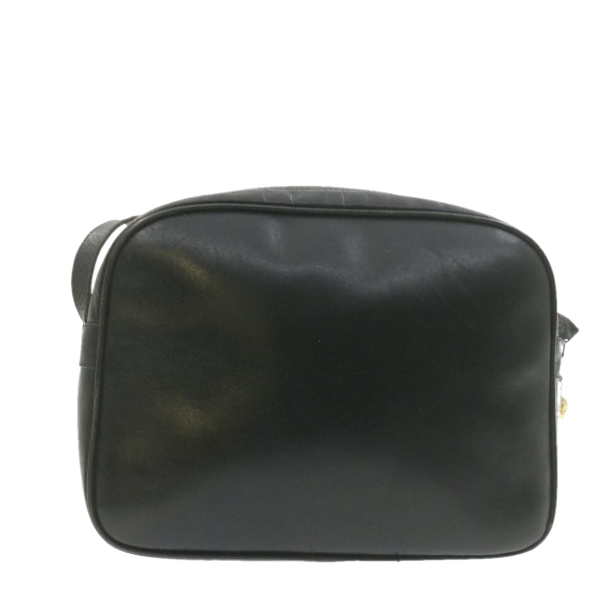 Luxury CELINE Horse Carriage Macadam Shoulder Bag Leather Black am1005g