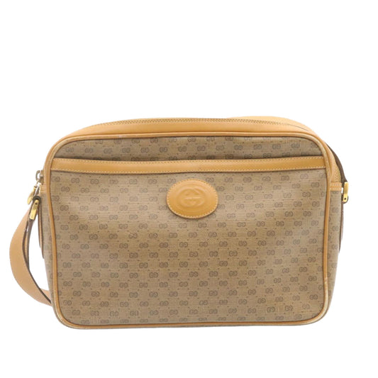 Gucci Leather Canvas Shoulder Bag
