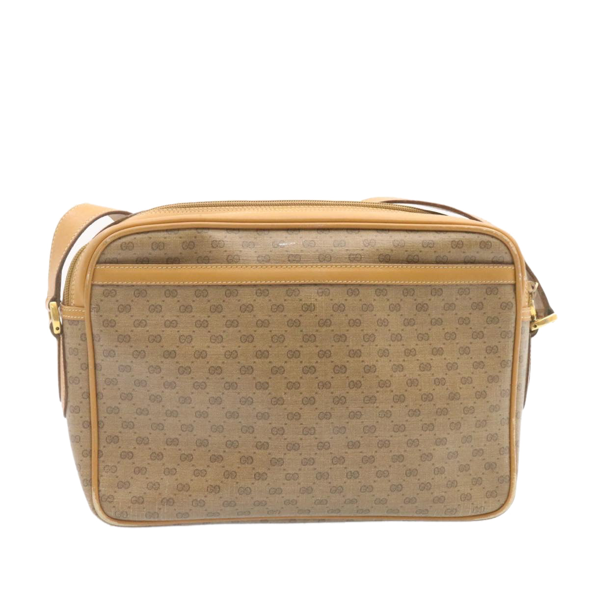 Gucci Leather Canvas Shoulder Bag
