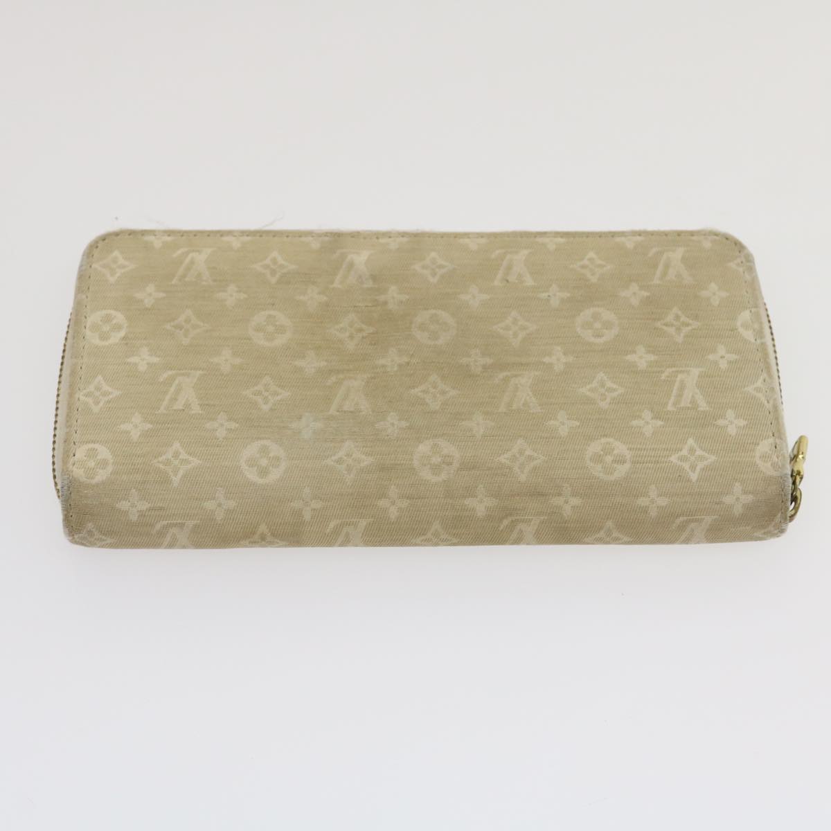 LOUIS VUITTON Monogram Idylle Suhari Zippy Wallet 2Set Gold White LV am2527g