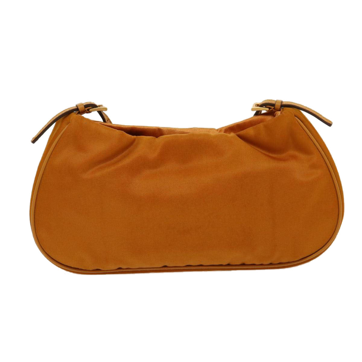 Prada Chain Shoulder Bag Nylon Orange