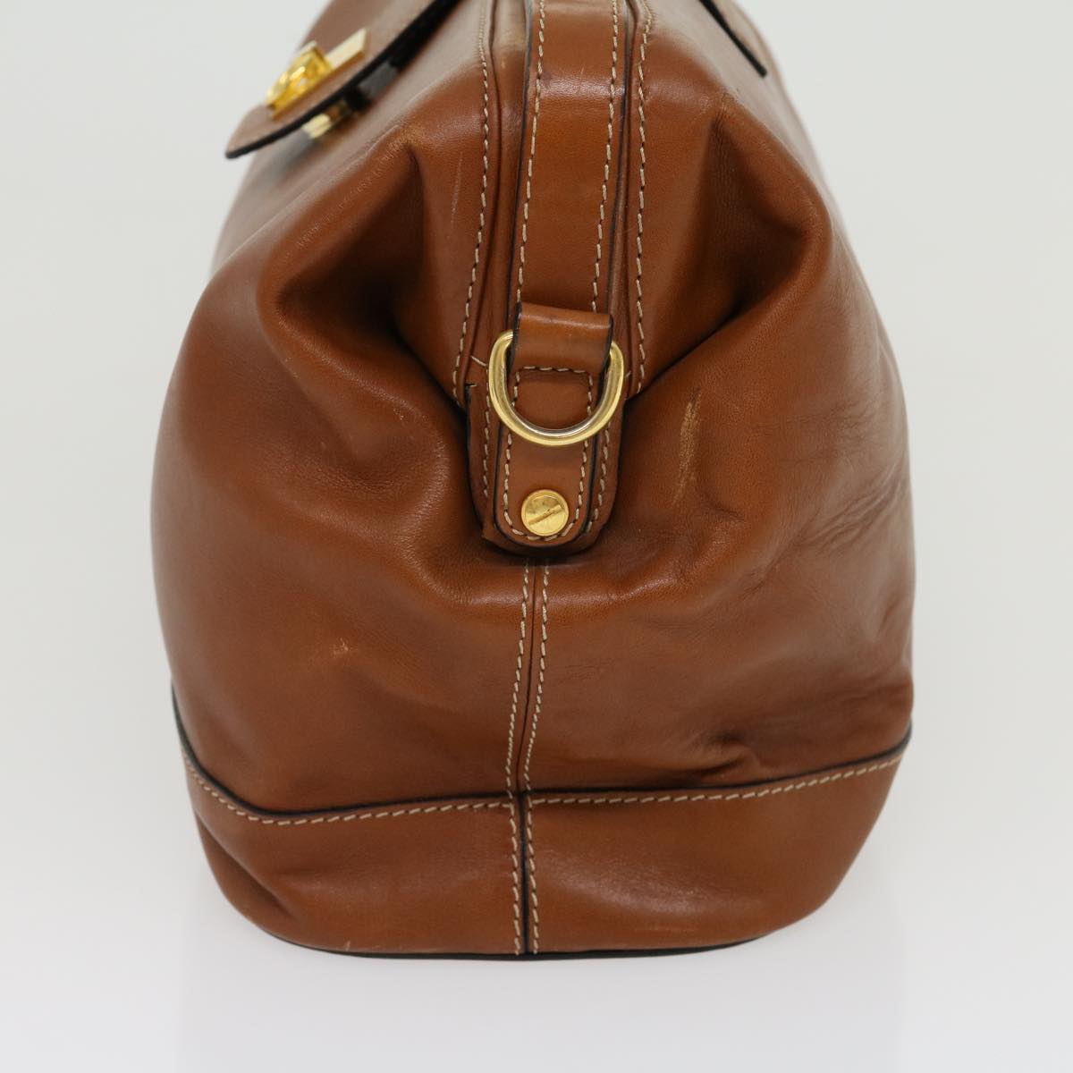 Luxury CELINE Hand Bag Leather 2way Brown am2746g
