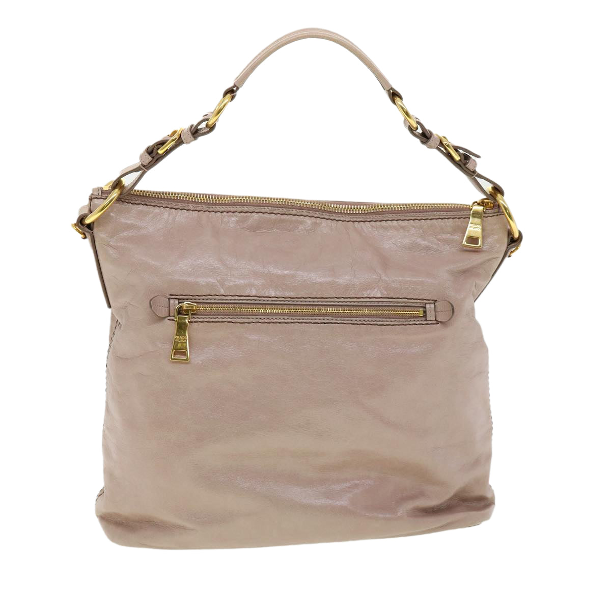 Prada Shoulder Bag Leather Pink
