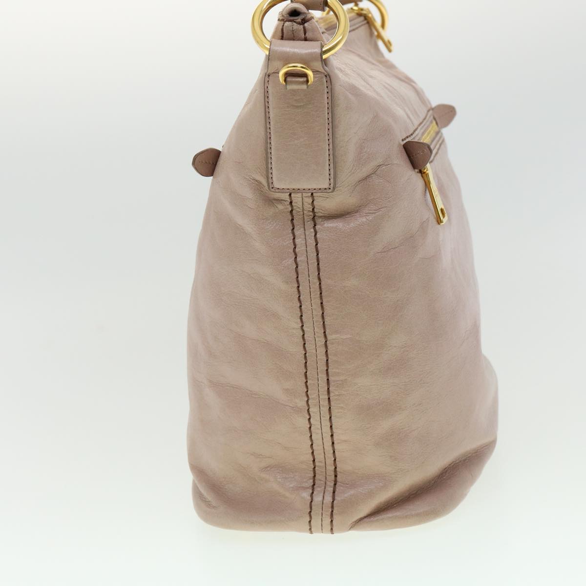 Prada Shoulder Bag Leather Pink