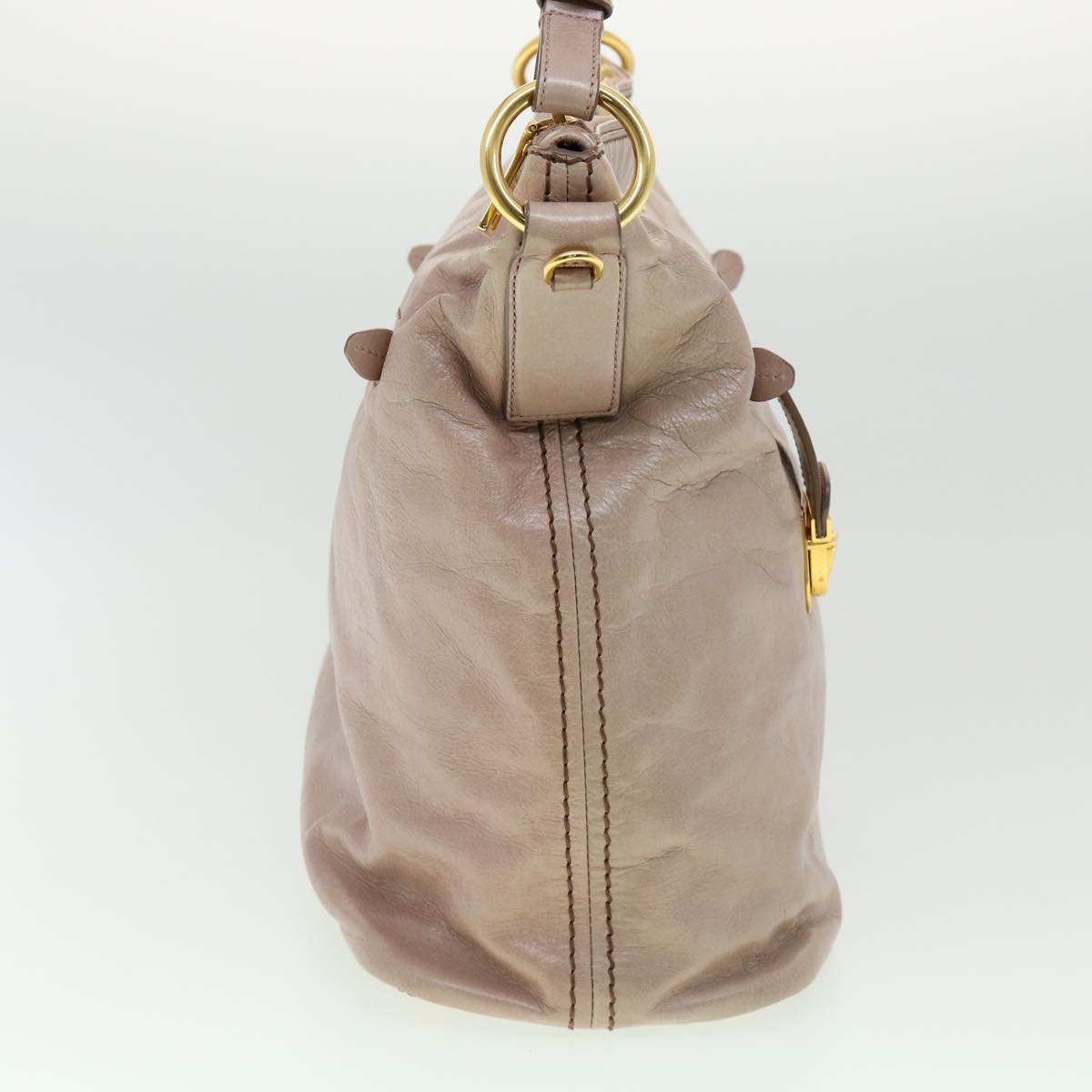 Prada Shoulder Bag Leather Pink