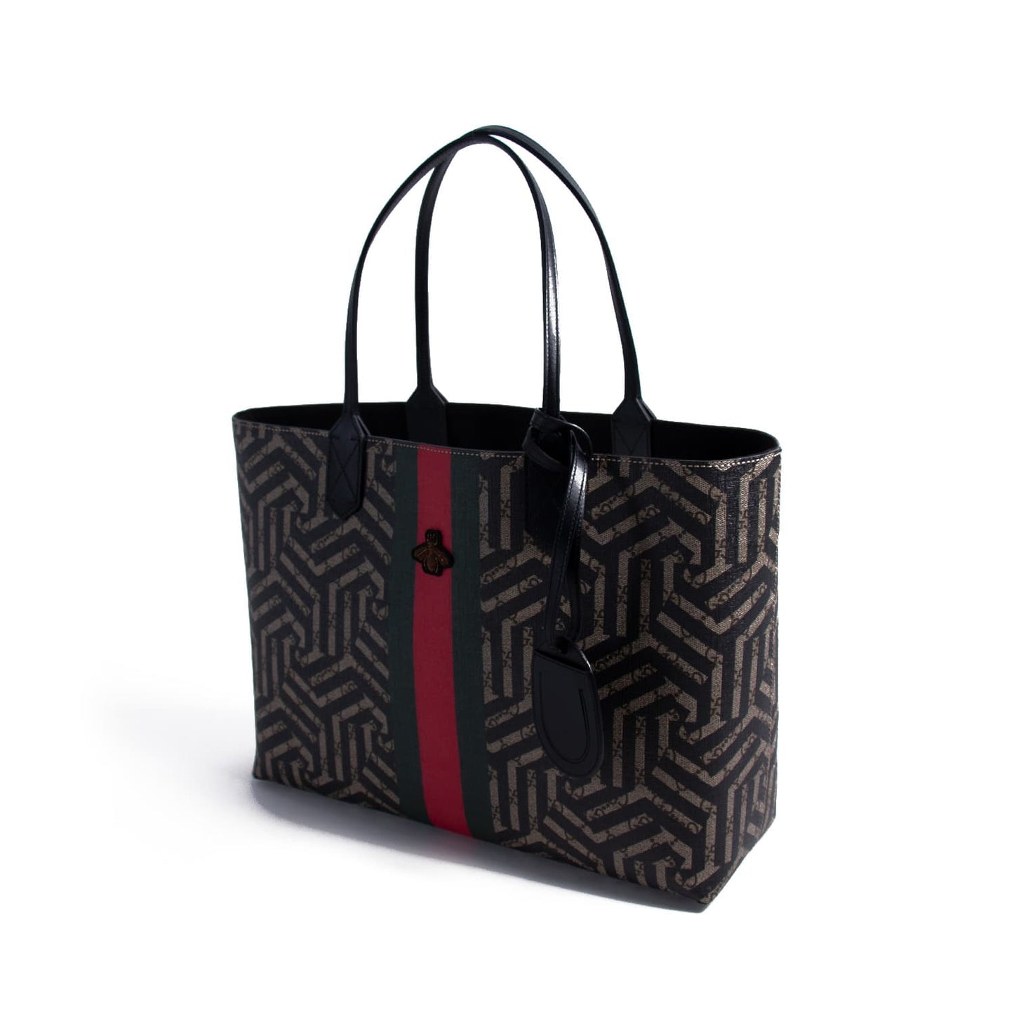 Gucci Web Leather Canvas Tote Style 3