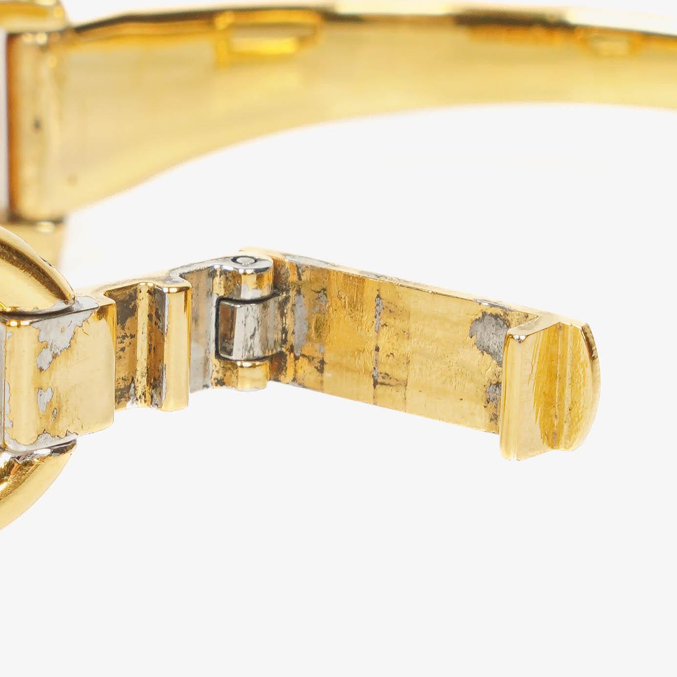 Gucci 1500 Rectangular Gold-Tone Stainless Steel Watch