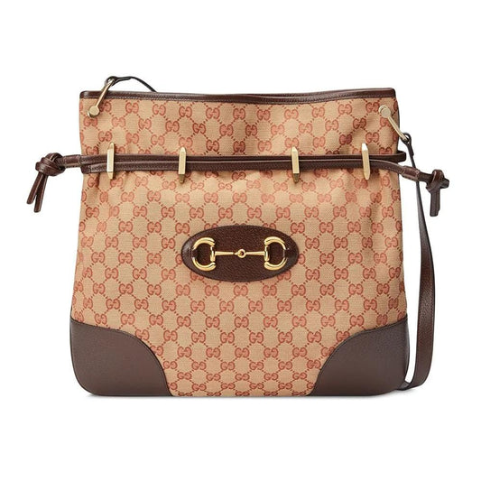 Gucci Monogram Leather Canvas Crossbody