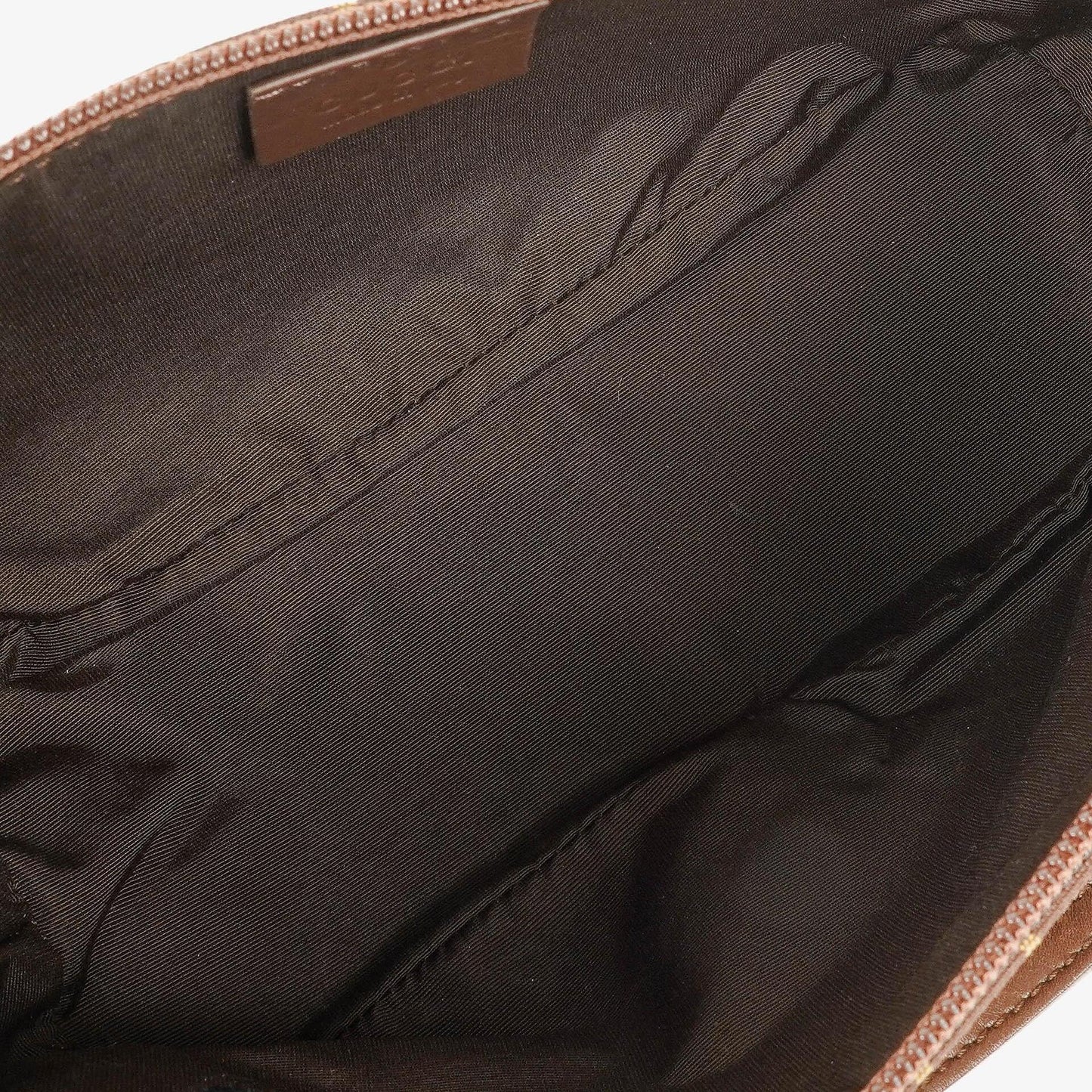 Gucci Baguette Pochette Boat Brown GG Monogram Bag