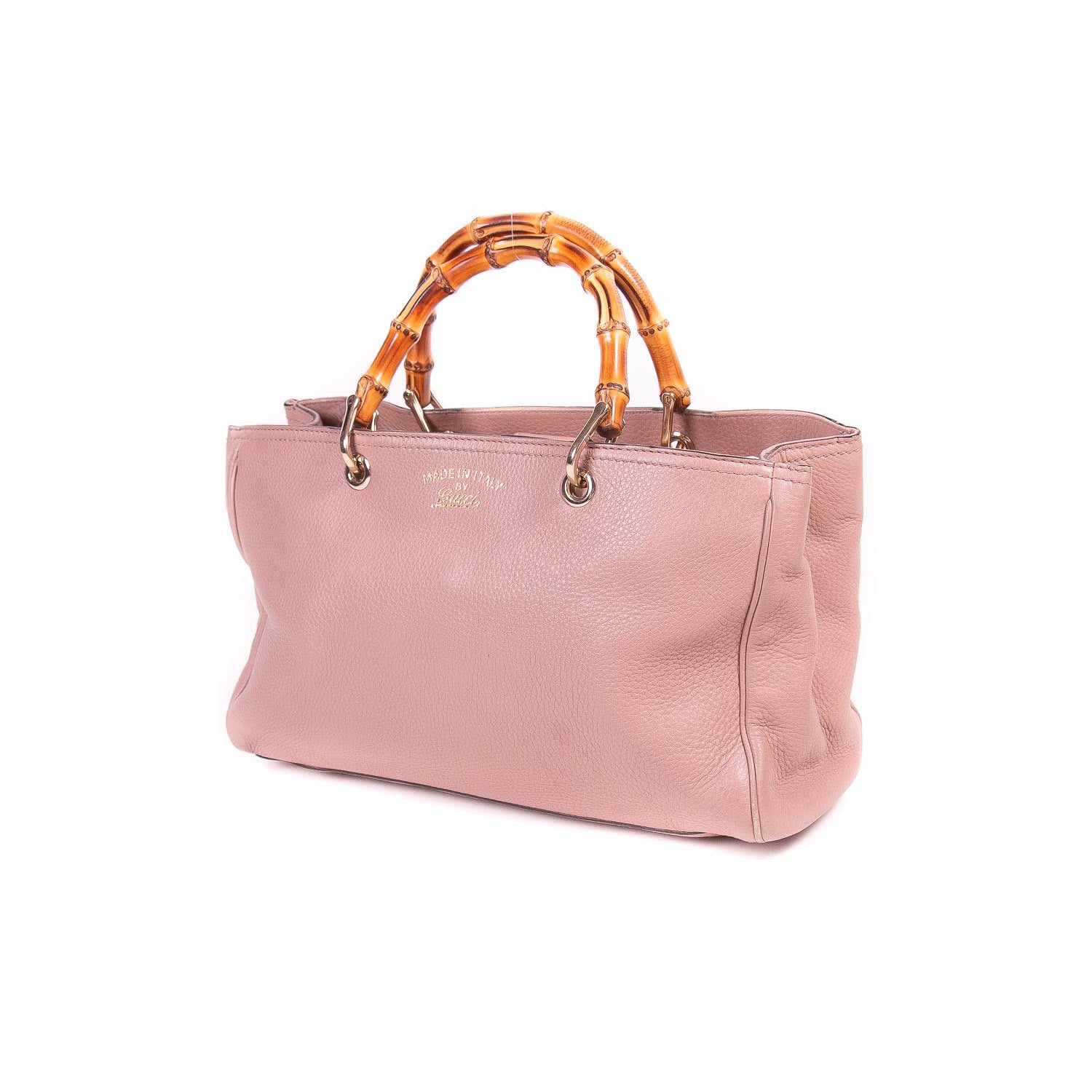 Gucci Bamboo Leather Canvas Tote Style 3