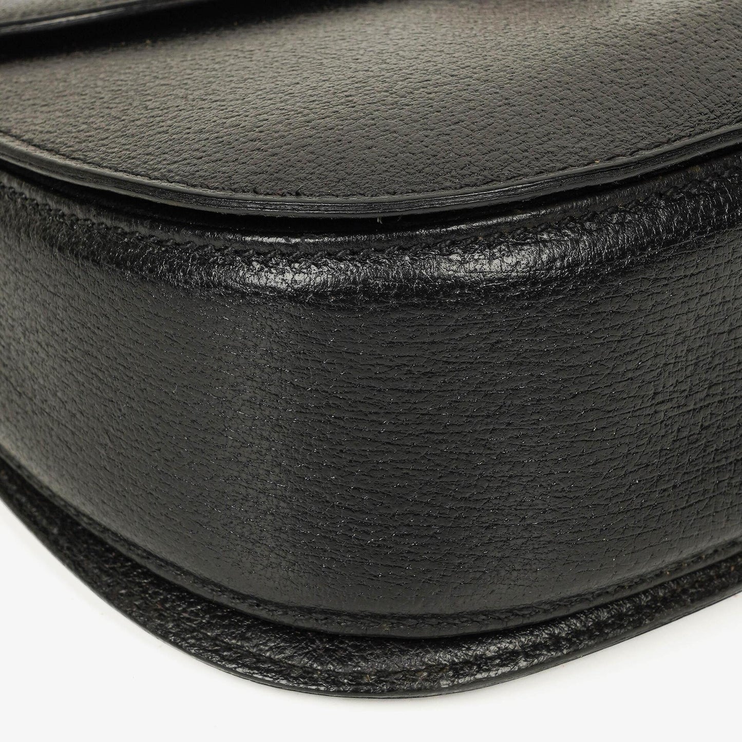 Gucci Bamboo Top Handle Black Leather Bag