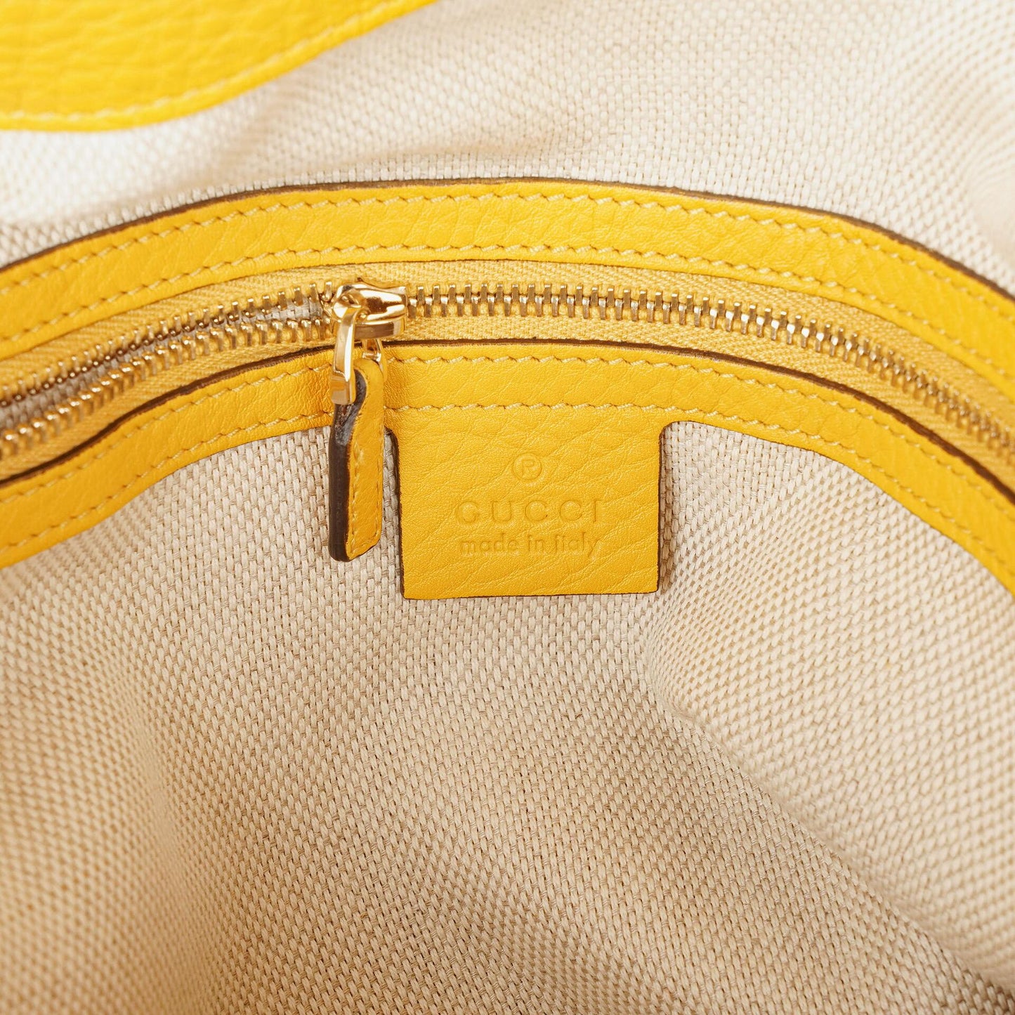 Gucci Bamboo Top Handle GG Canvas Biege Hobo Bag
