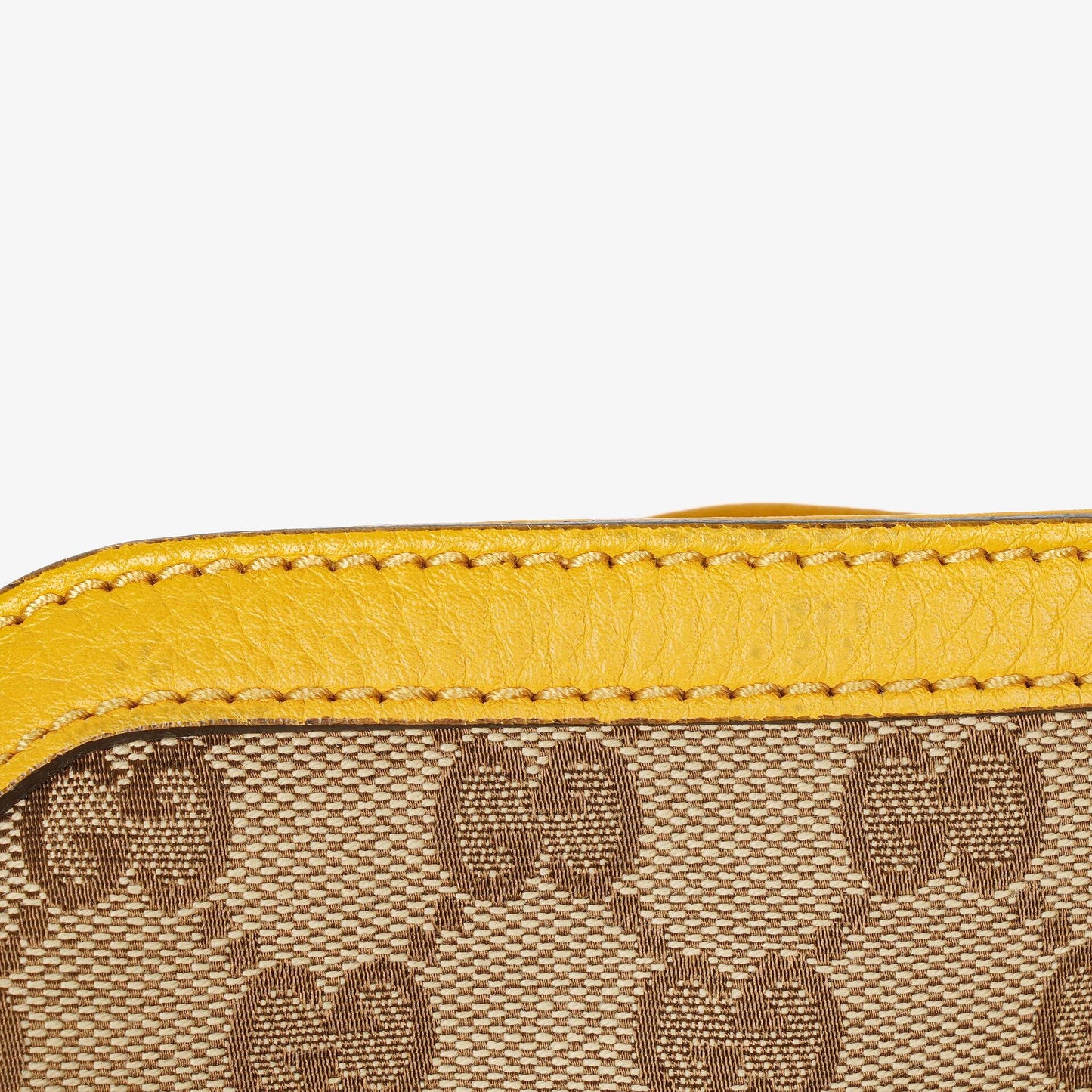 Gucci Bamboo Top Handle GG Canvas Biege Hobo Bag