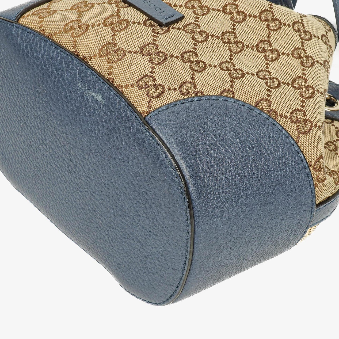 Gucci Beige Ebony Washed Ink Monogram Cellarius Calfskin Bucket Bag