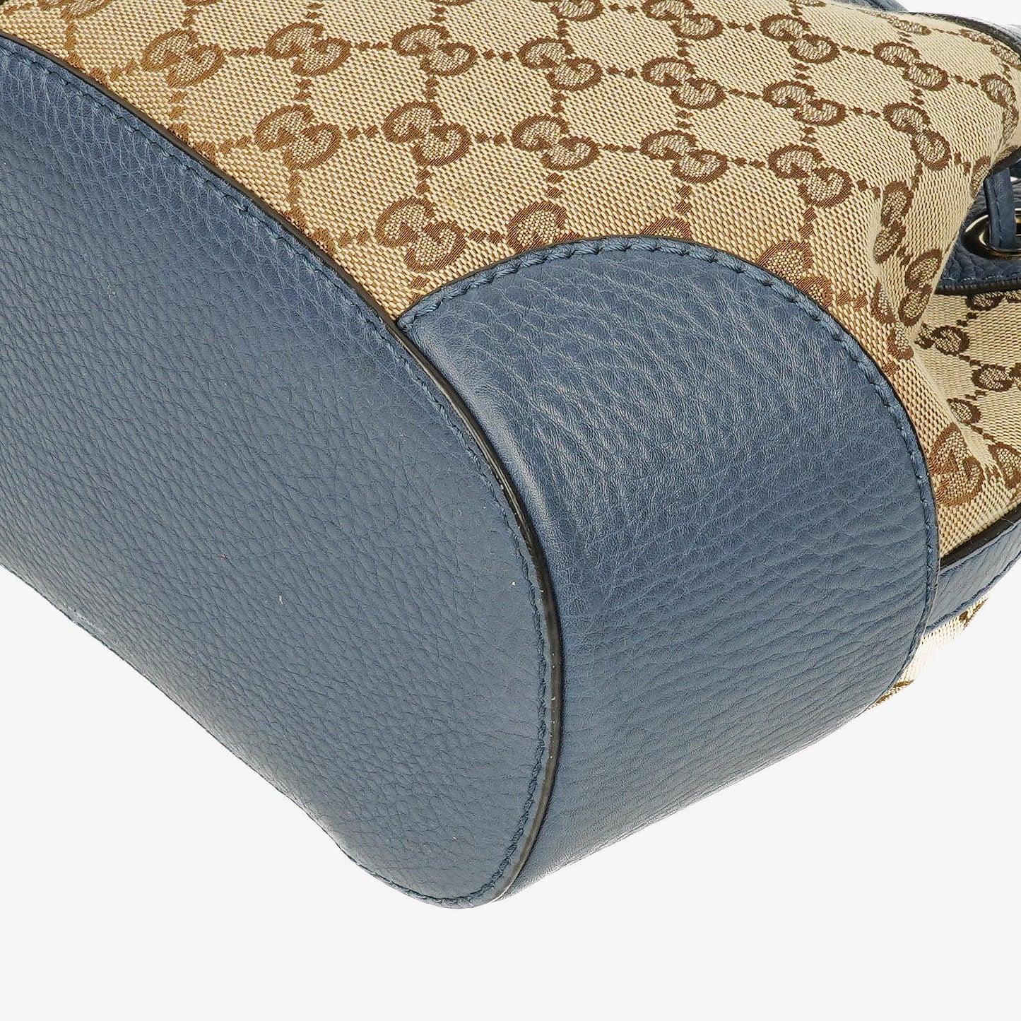 Gucci Beige Ebony Washed Ink Monogram Cellarius Calfskin Bucket Bag