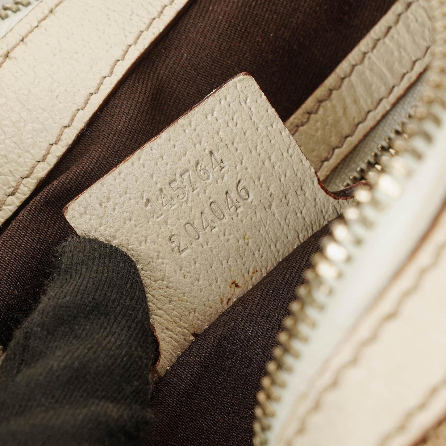 Gucci Beige/Ebony GG Fabric Canvas Hobo Bag