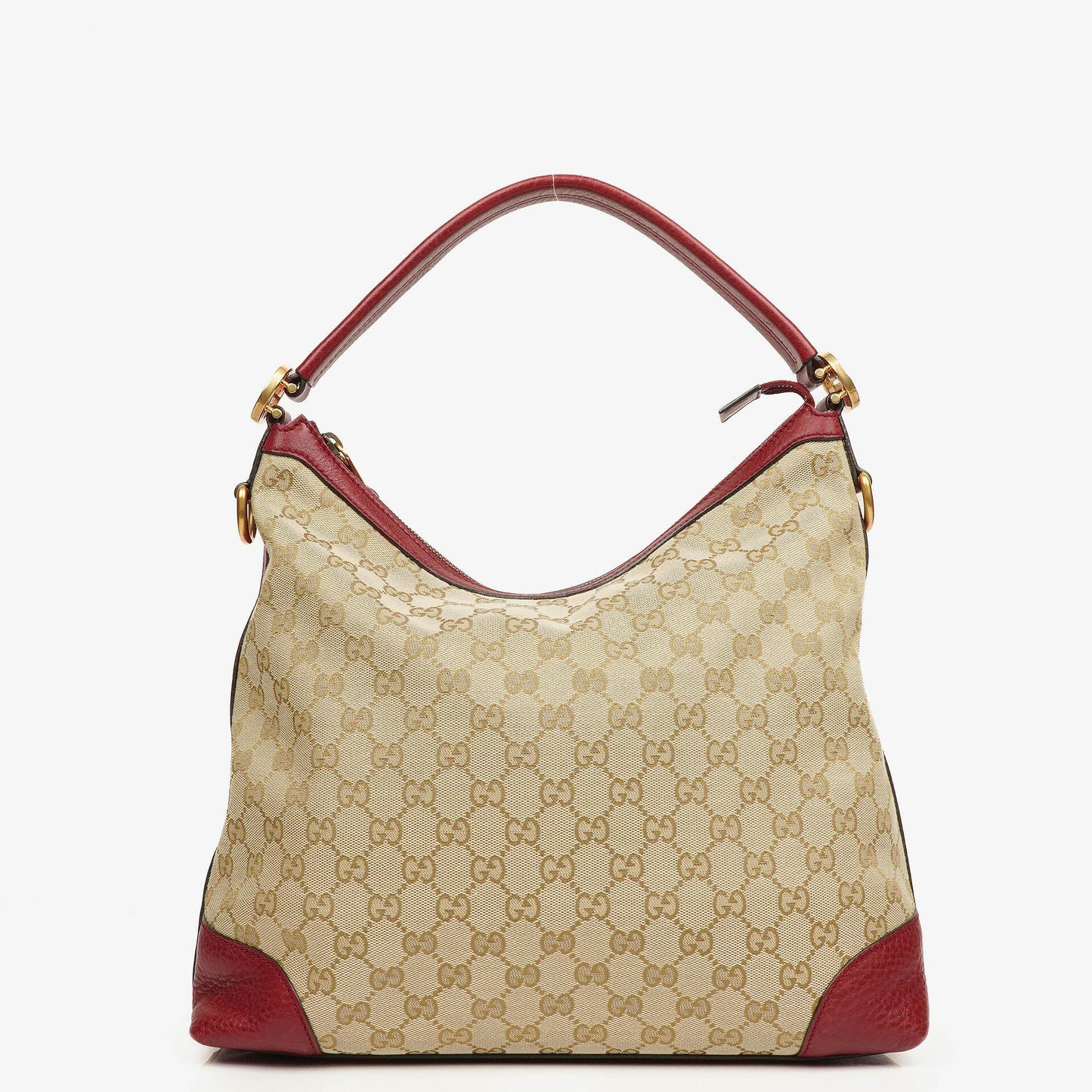 Gucci Beige/Red GG Canvas Miss GG Original Hobo Bag