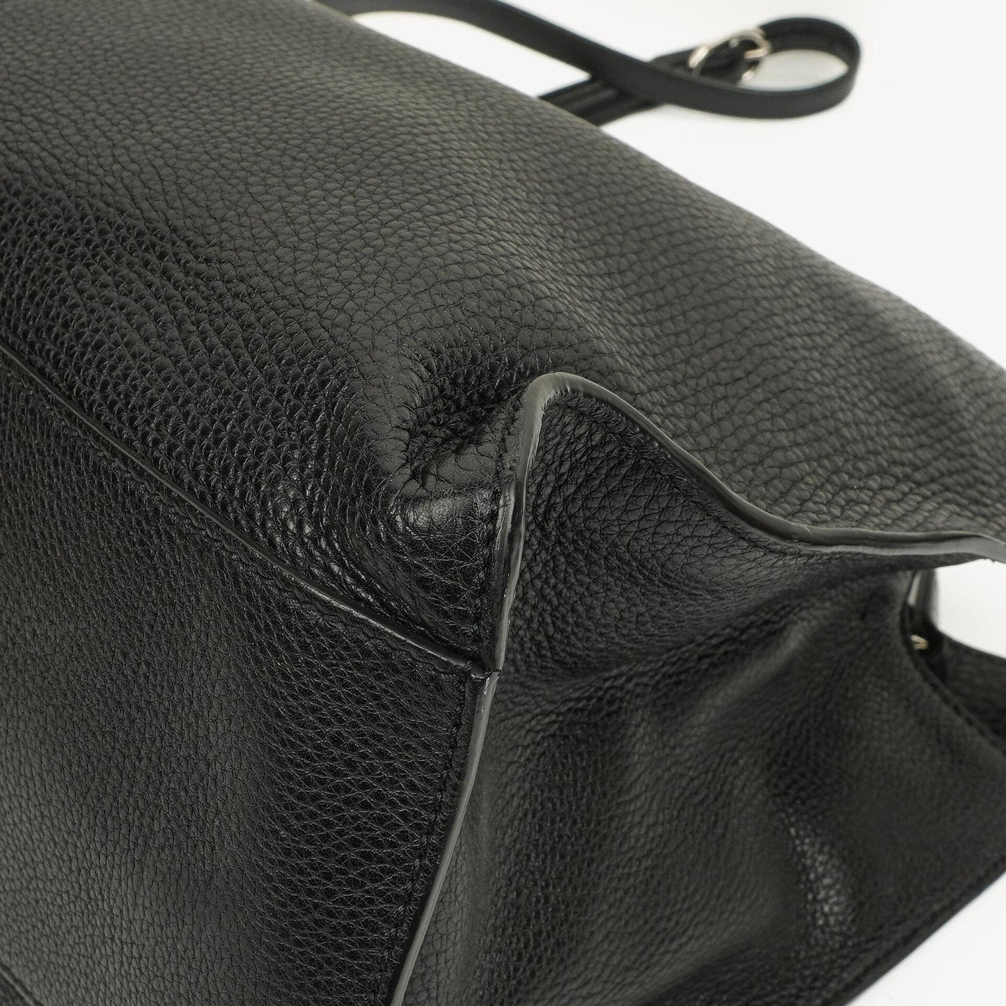Gucci Black Calfskin Bamboo Daily Shopper Bag