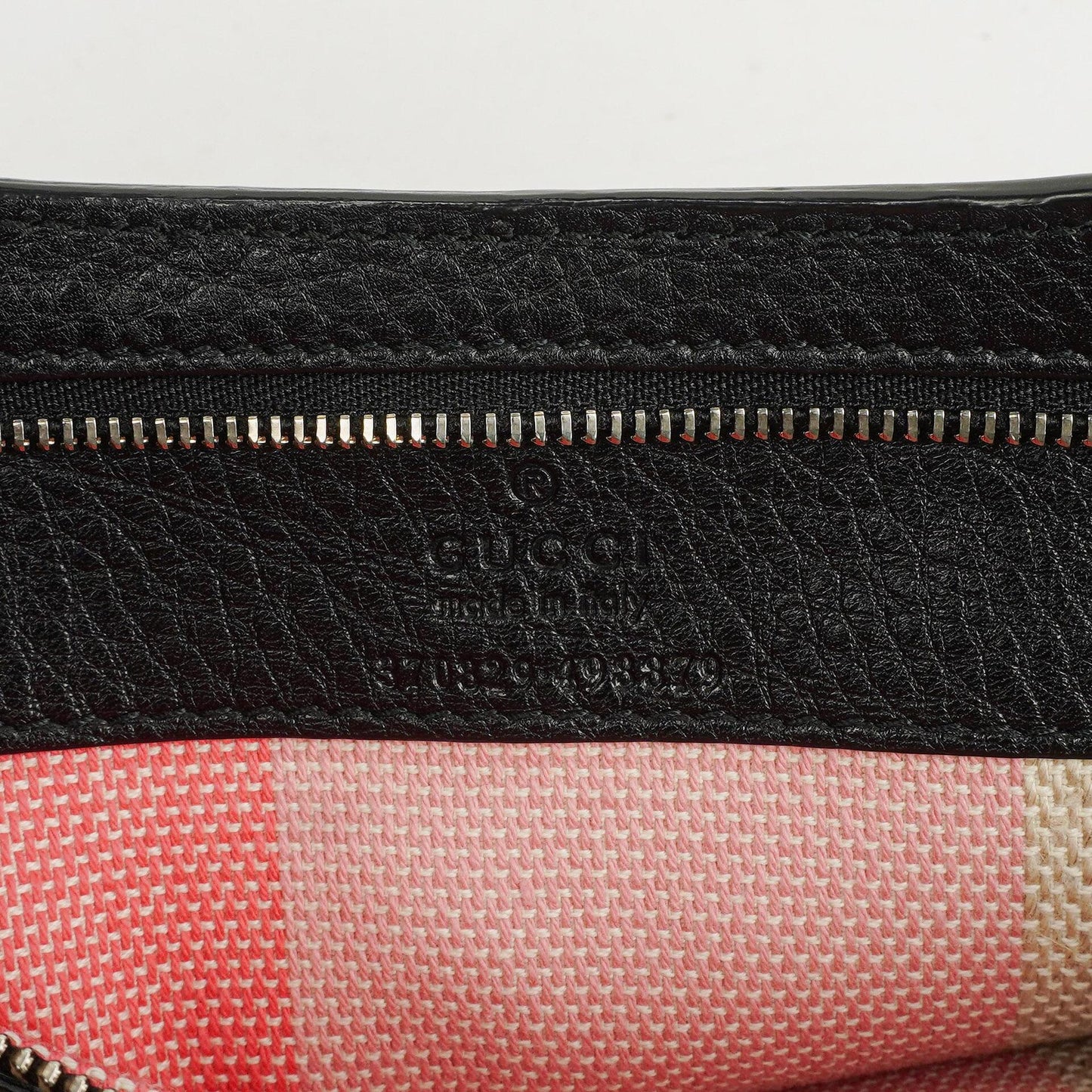 Gucci Black Calfskin Bamboo Daily Shopper Bag
