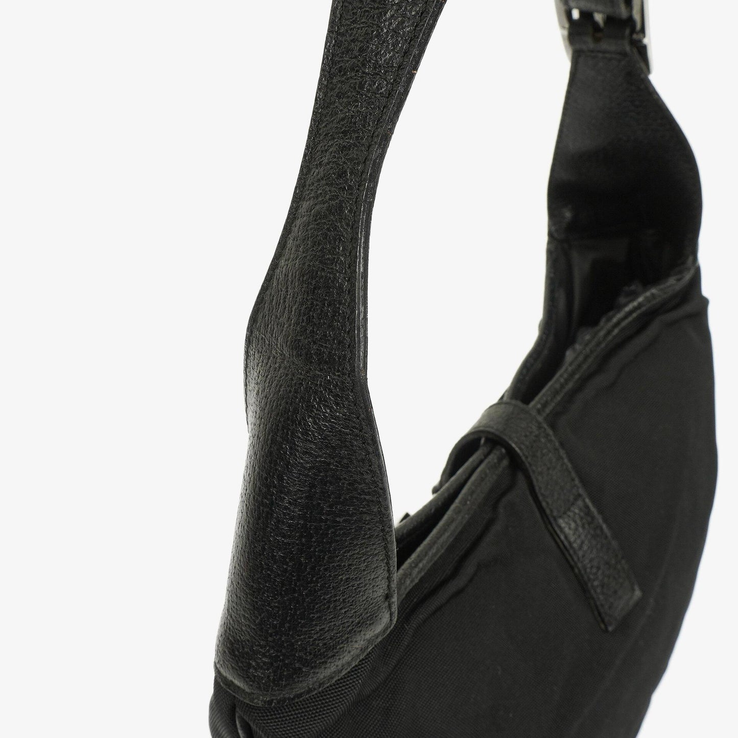 Gucci Black Canvas And Leather Jackie Medium Vintage Shoulder Bag