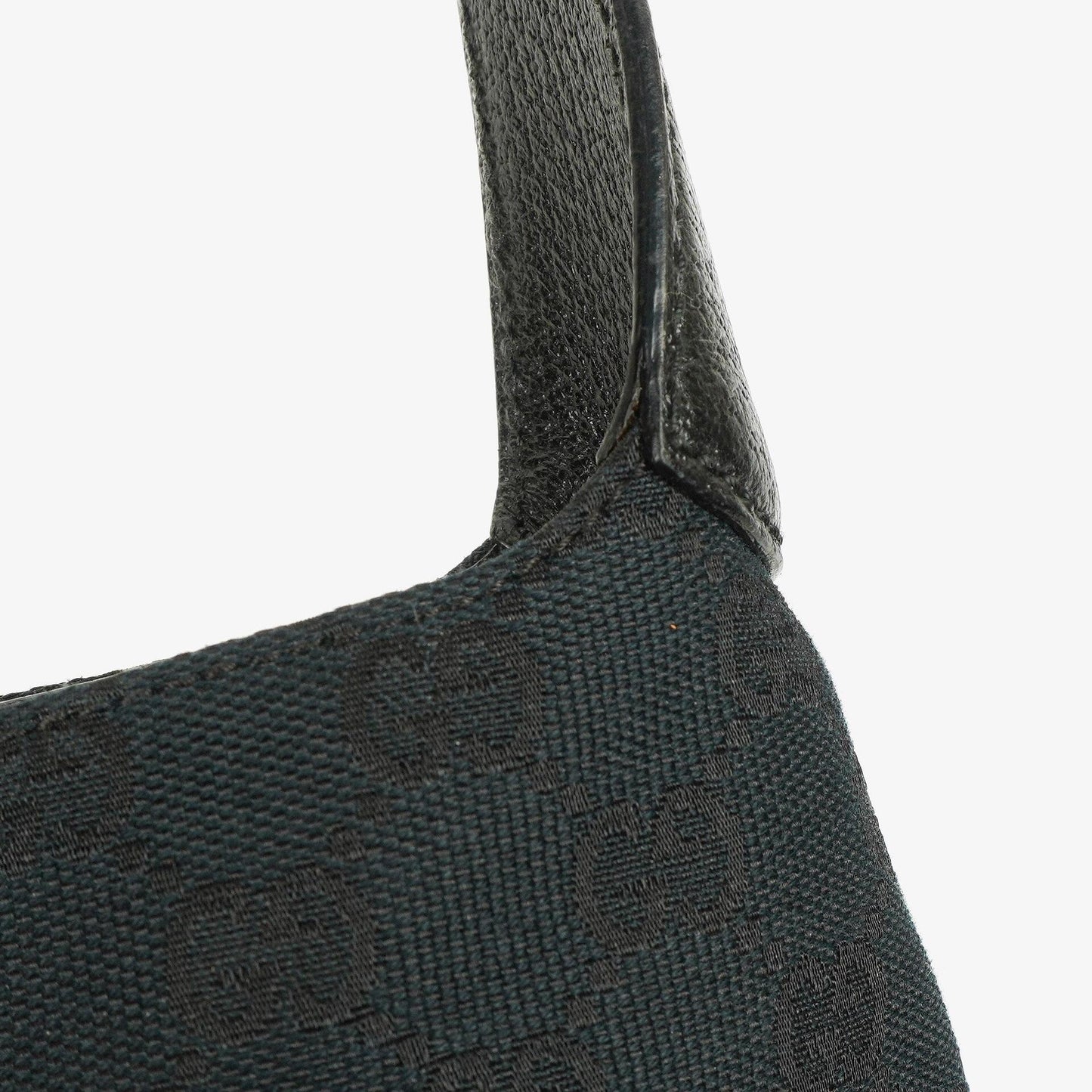 Gucci Black Canvas And Leather Mini Jackie Vintage Shoulder Bag