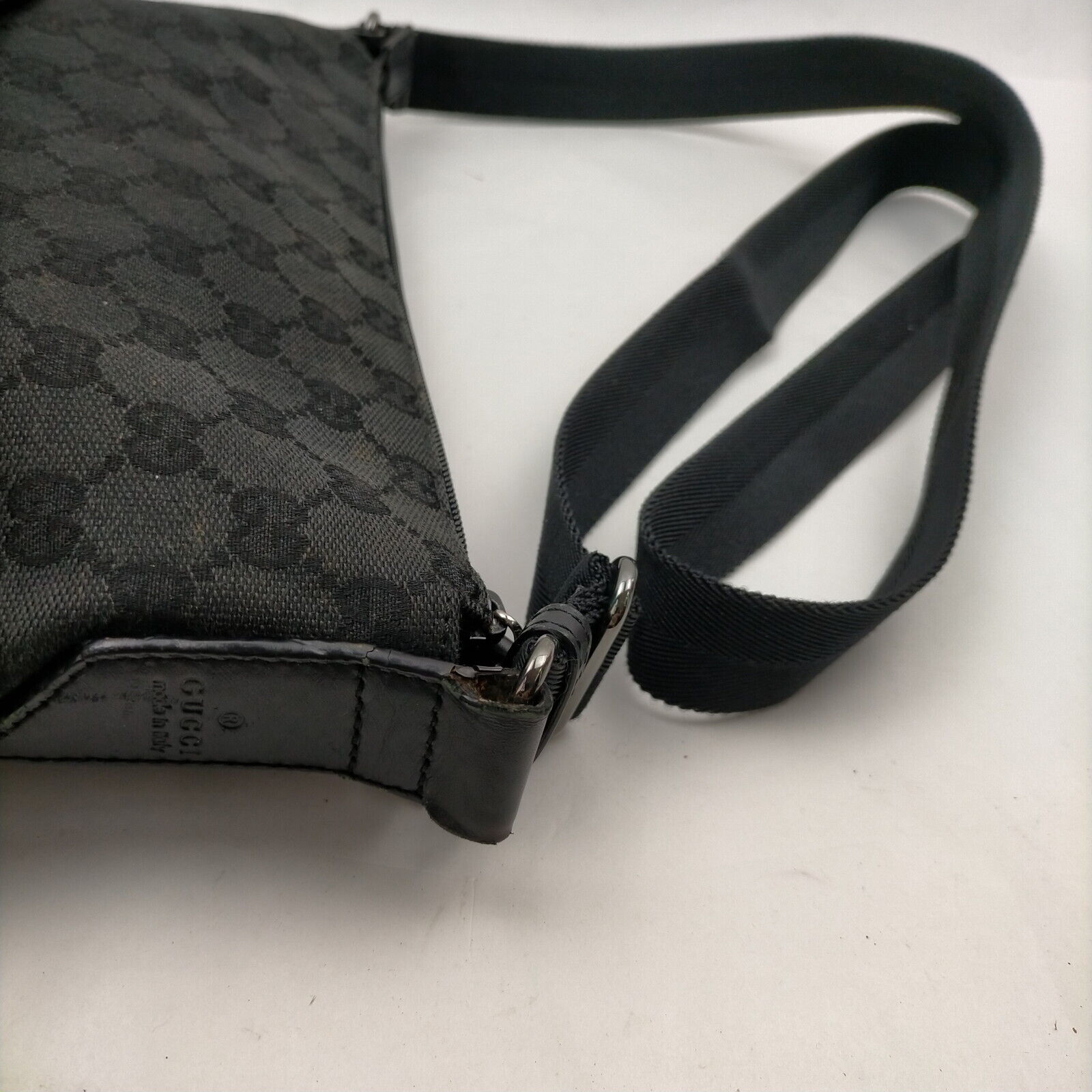 Gucci Black Canvas Crossbody Style 1