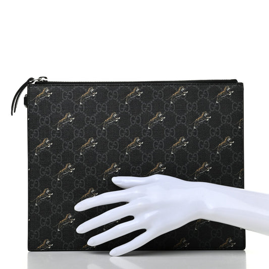 Gucci Monogram Leather Canvas Crossbody