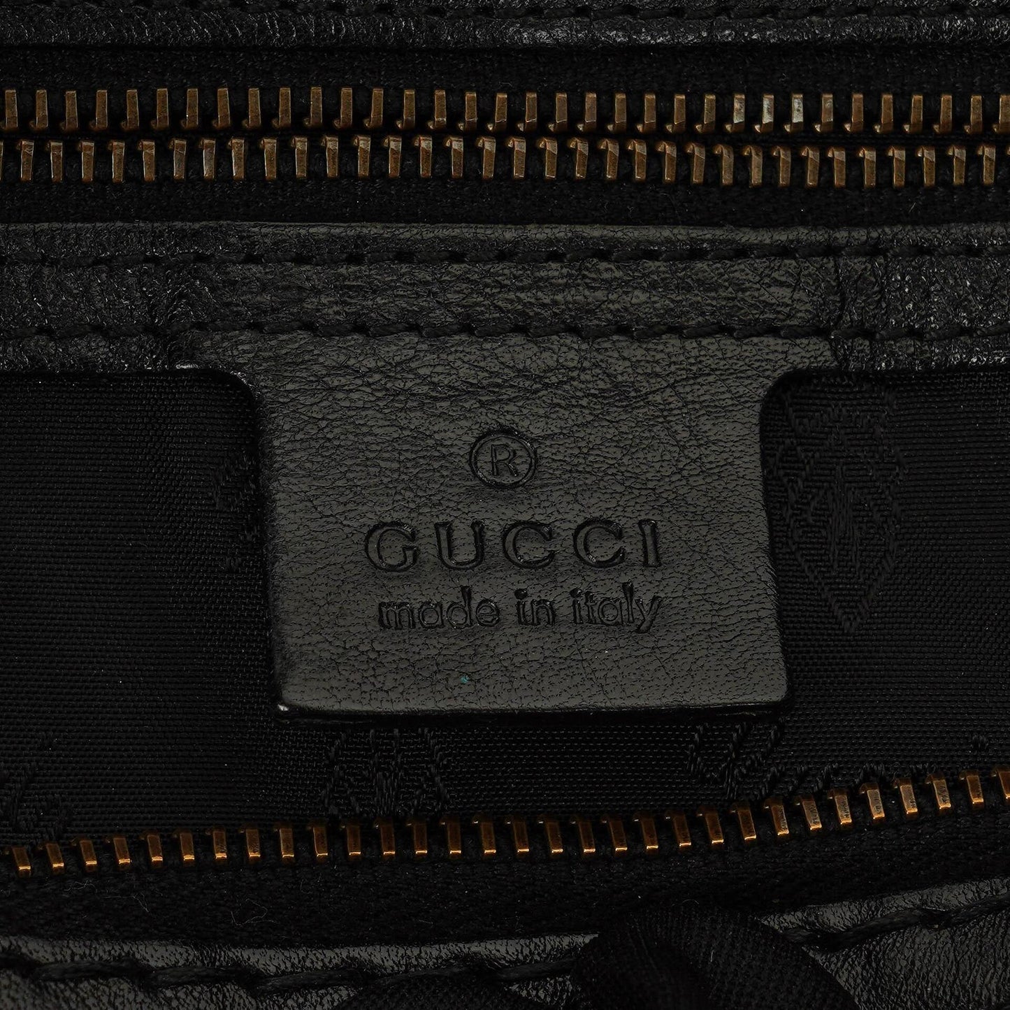Gucci Black Leather Medium Jockey Hobo Bag