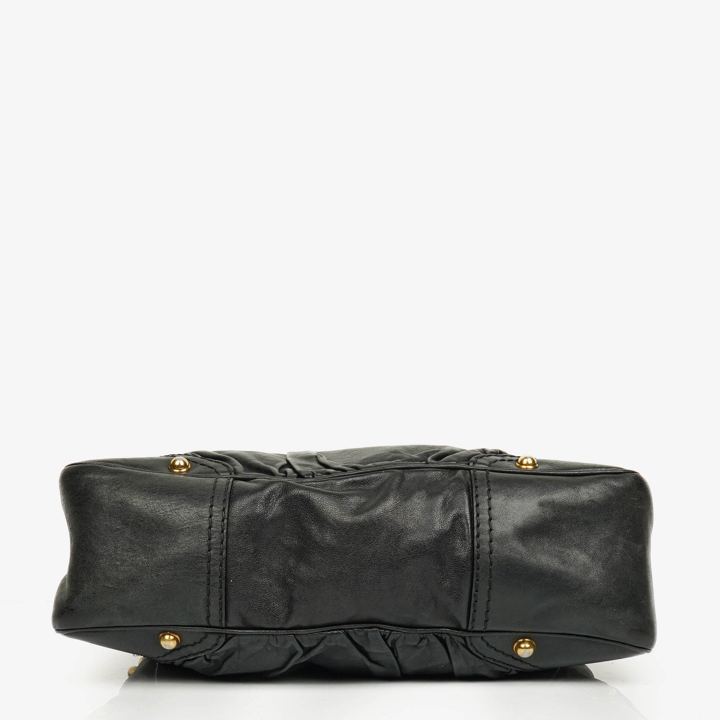Gucci Black Leather Medium Jockey Hobo Bag