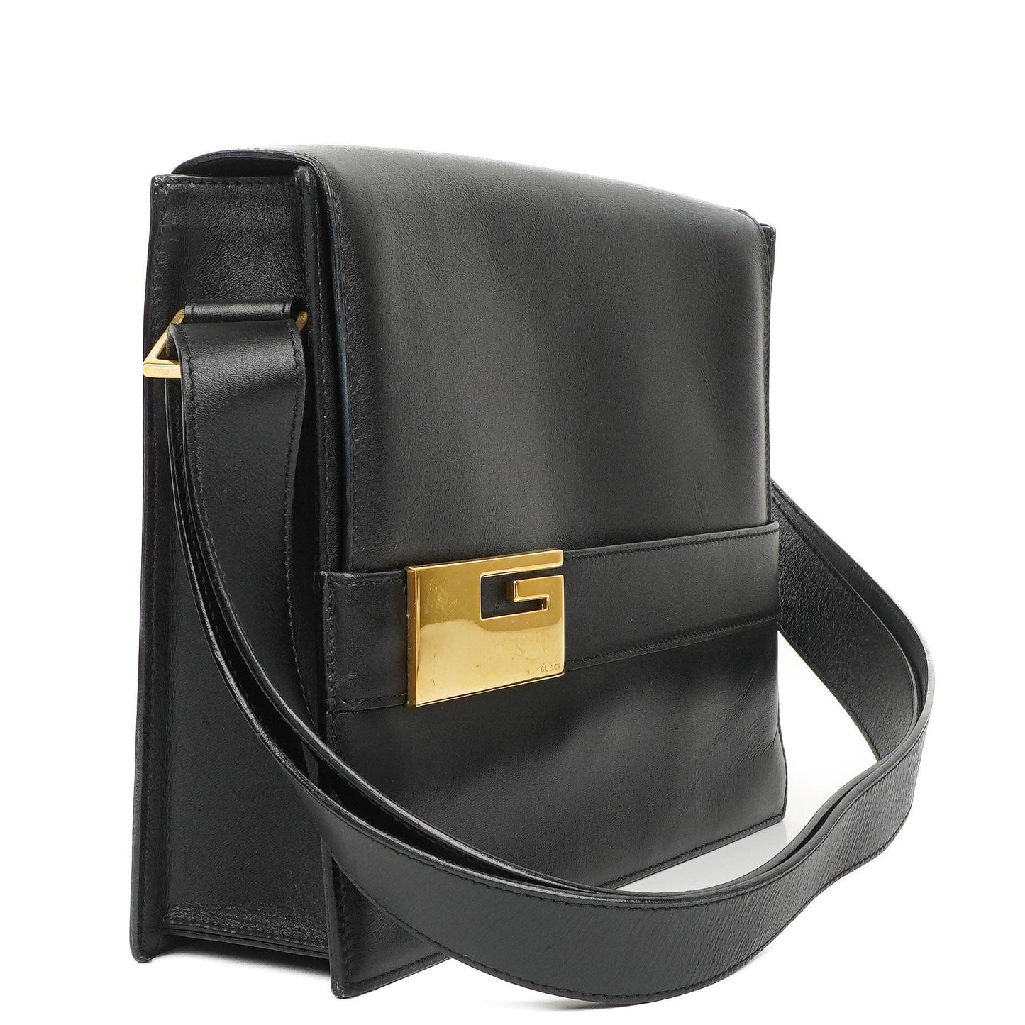 Gucci Black Leather Shoulder Bag