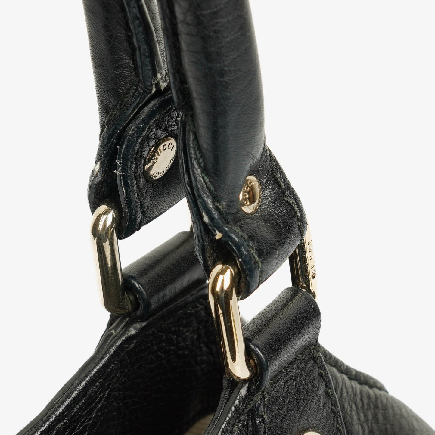 Gucci Black Leather Sukey Shoulder Hobo Bag