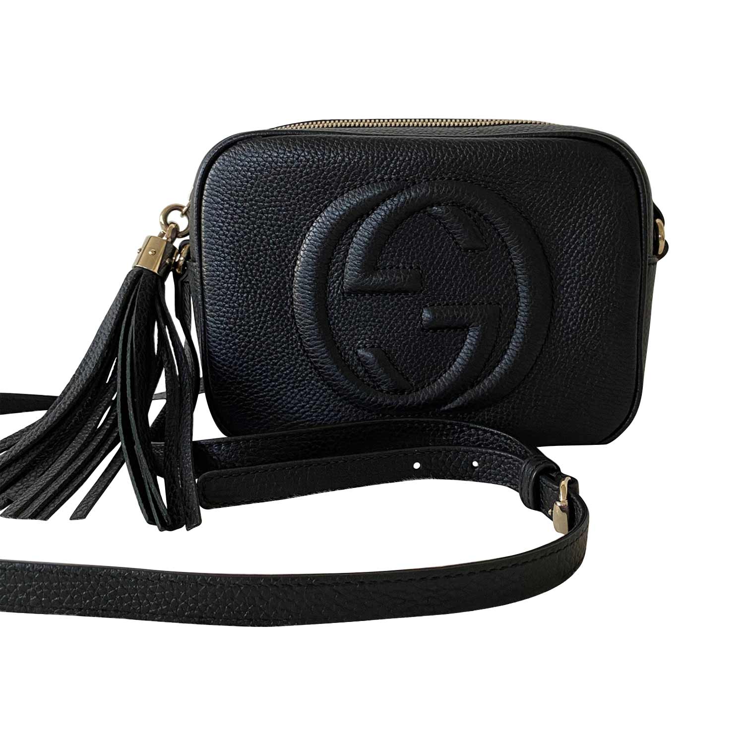 Gucci Soho Leather Canvas Shoulder Bag Style 2