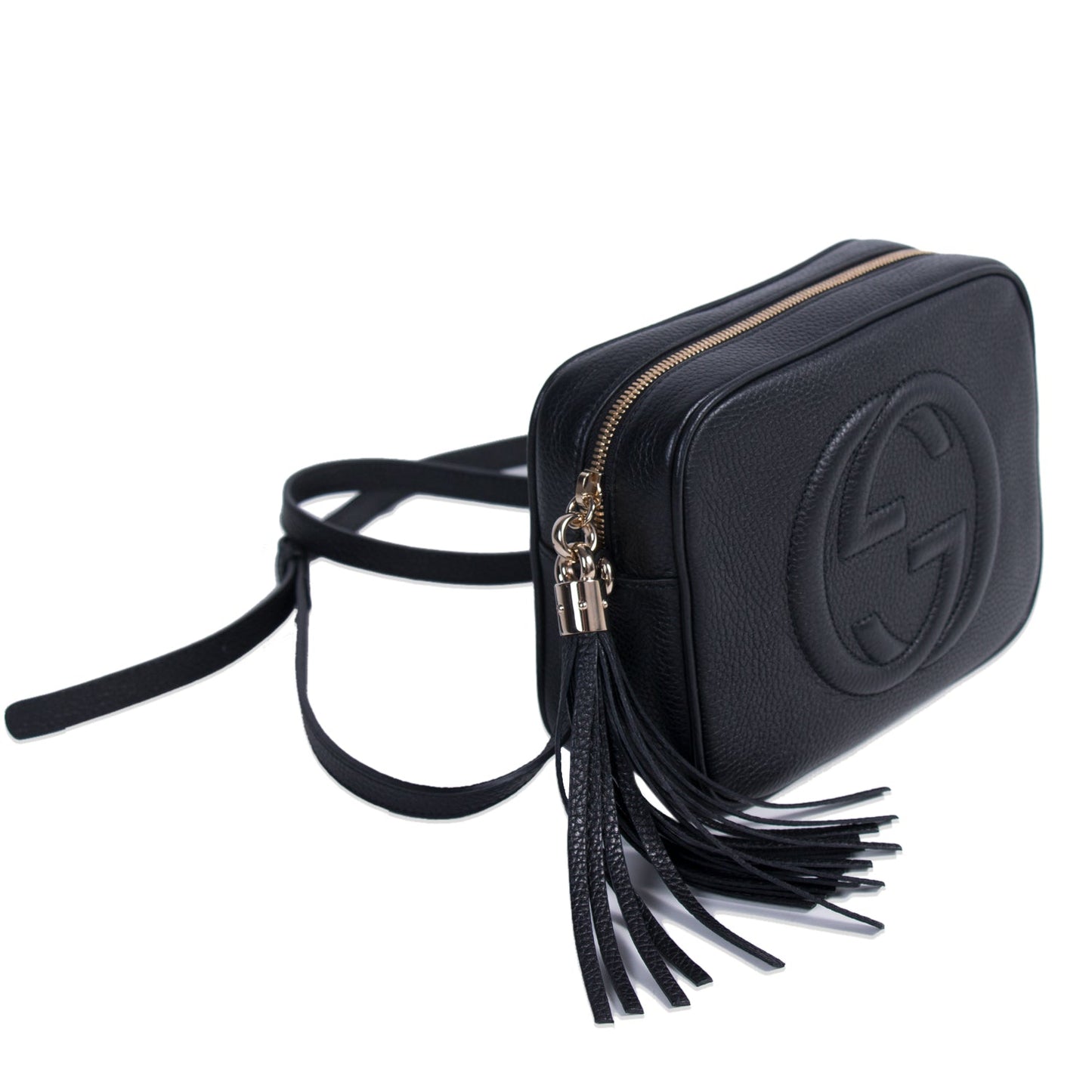 Gucci Soho Leather Canvas Shoulder Bag Style 6