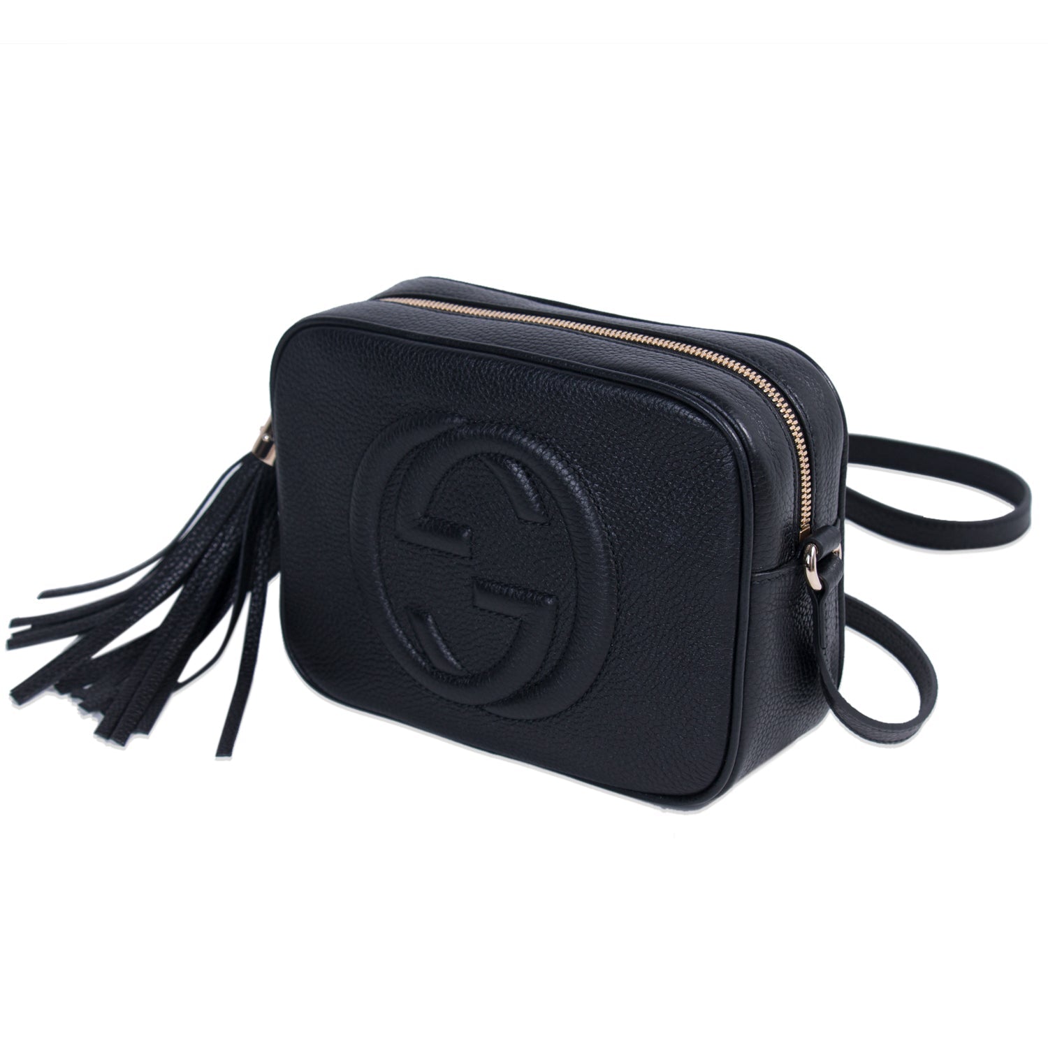 Gucci Soho Leather Canvas Shoulder Bag Style 6