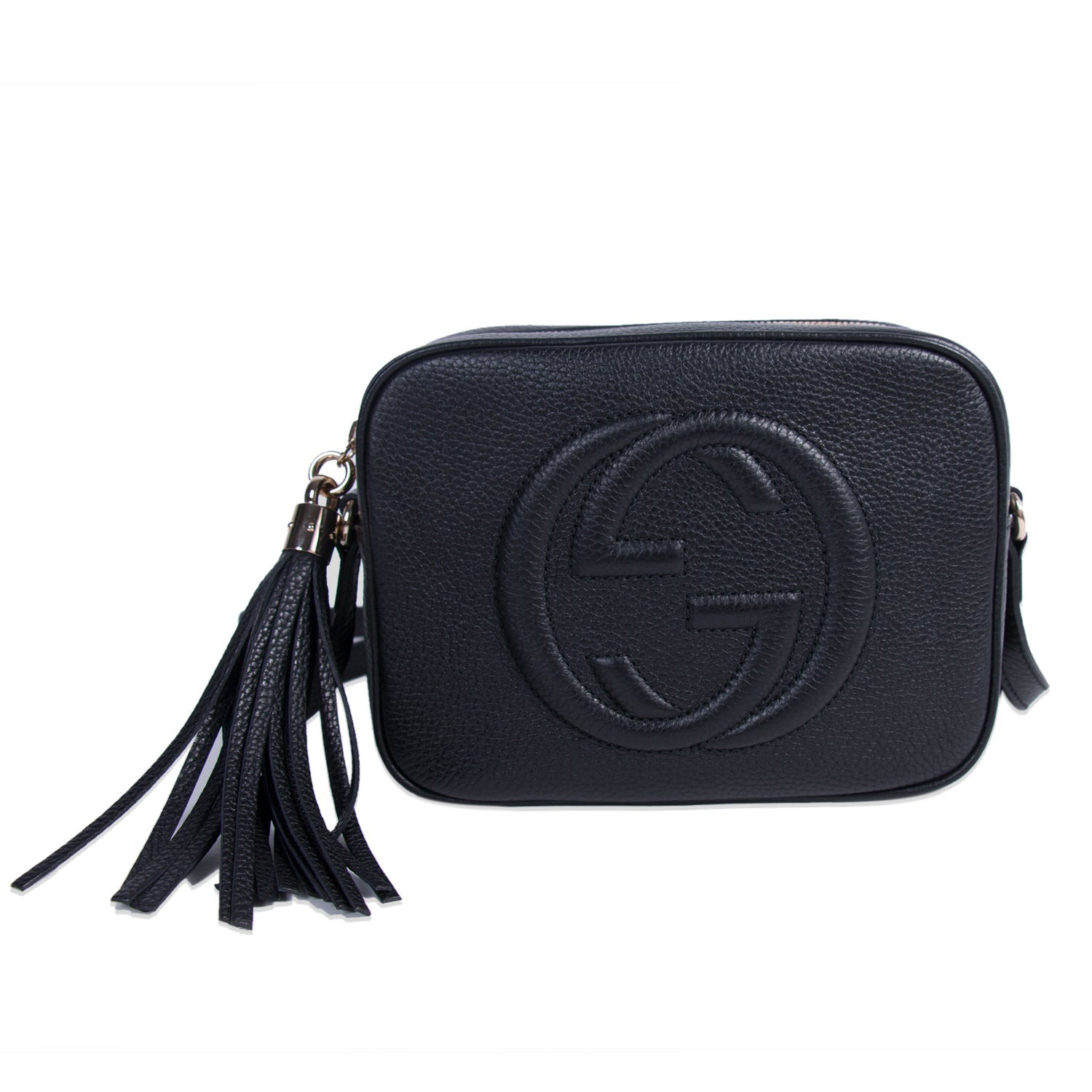 Gucci Soho Leather Canvas Shoulder Bag Style 6