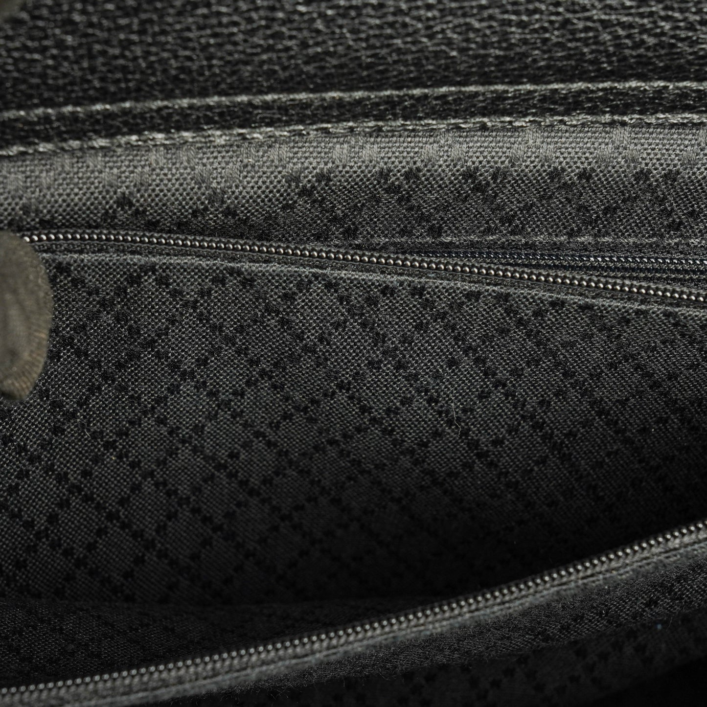 Gucci Black Vintage Suede Bamboo Tote