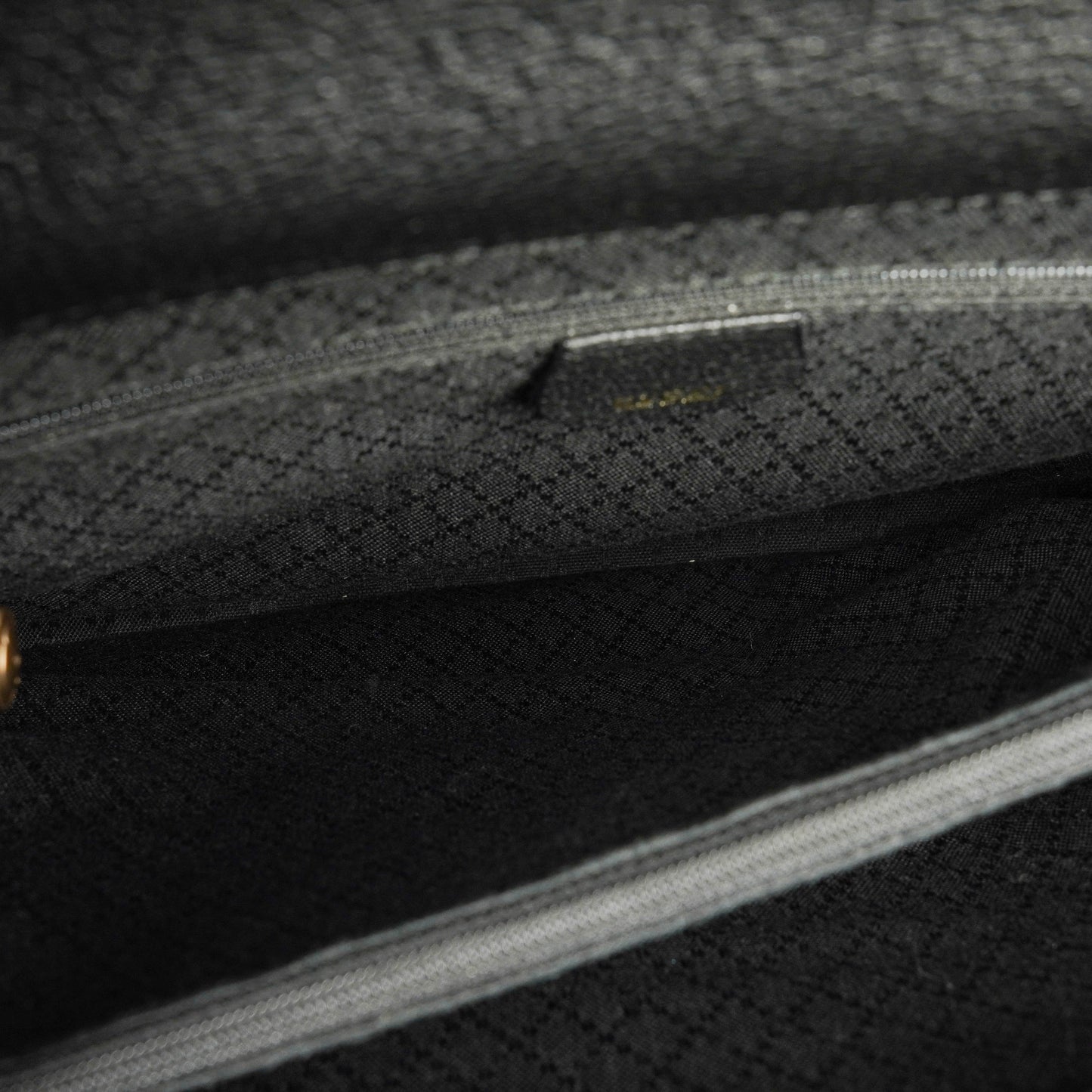 Gucci Black Vintage Suede Bamboo Tote