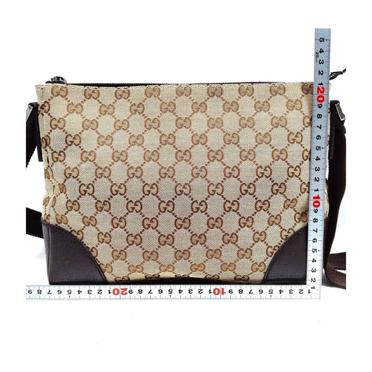 Gucci Brown Canvas Crossbody Style 1