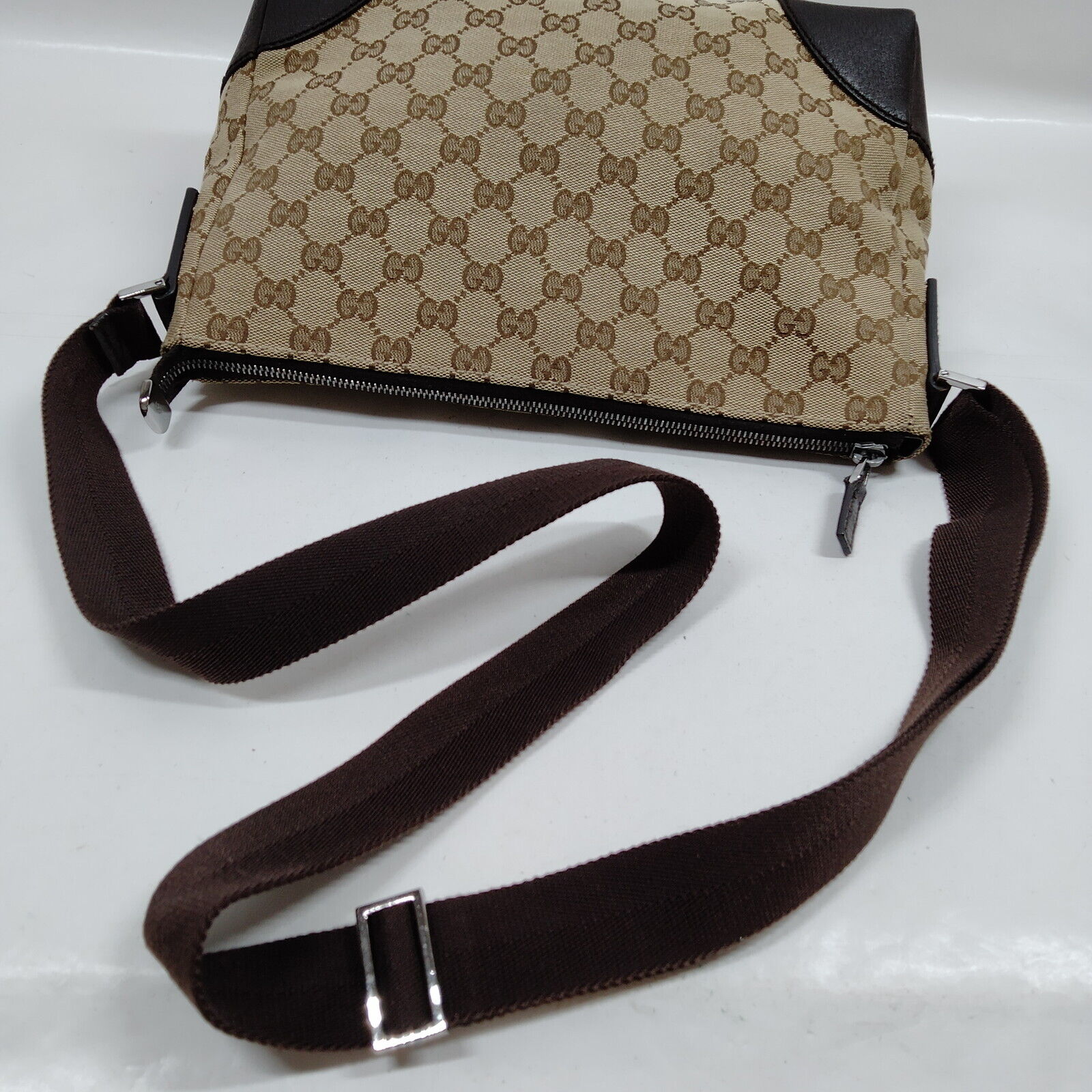 Gucci Brown Canvas Crossbody Style 1