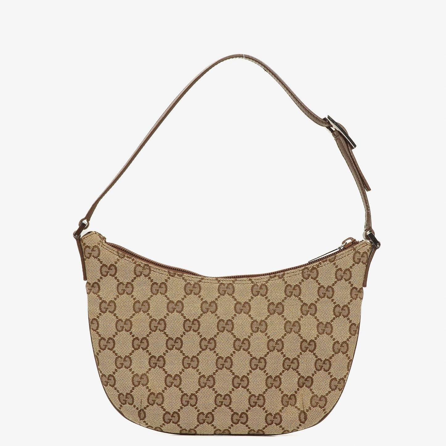 Gucci Brown GG Canvas Small Hobo Bag