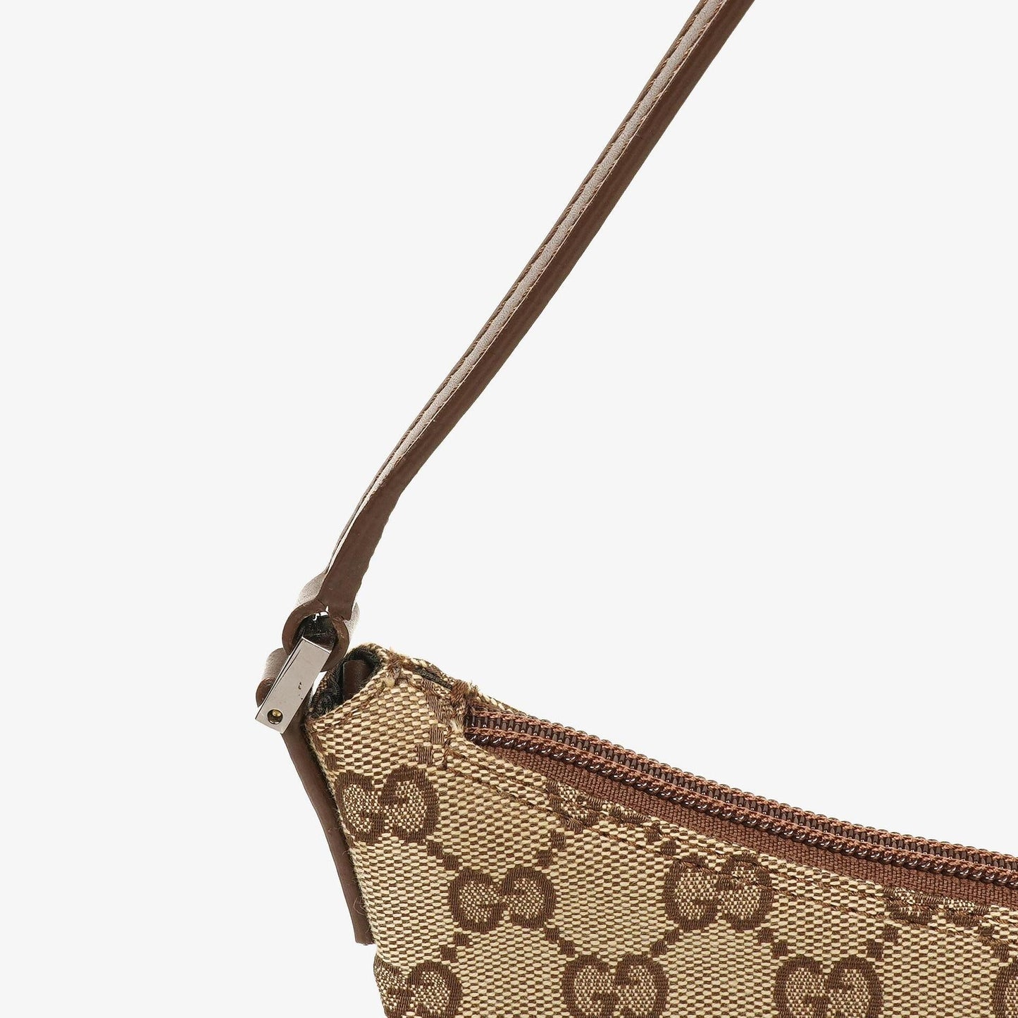 Gucci Brown GG Canvas Small Hobo Bag