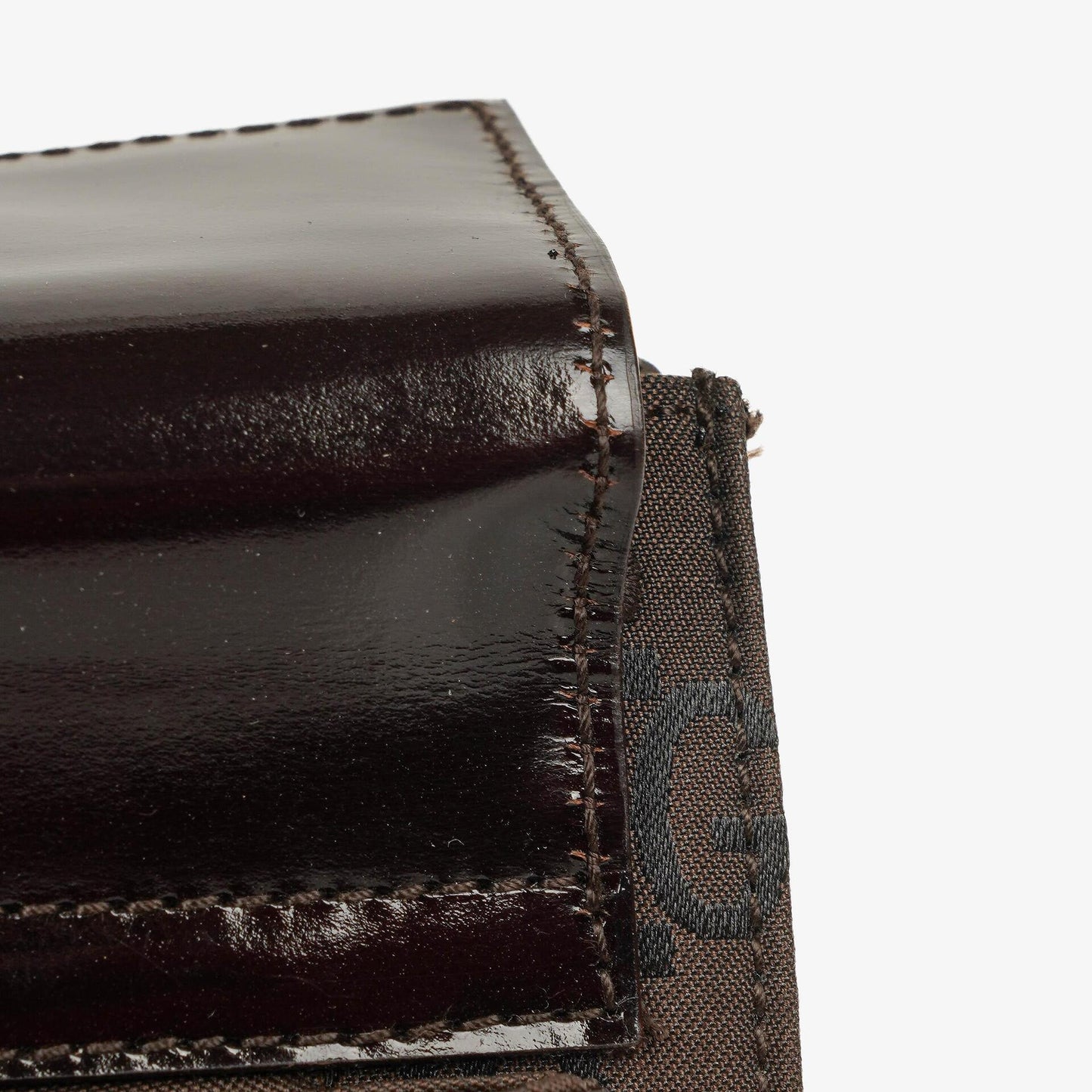 Gucci Brown GG Nylon Double Pocket Shoulder Bag