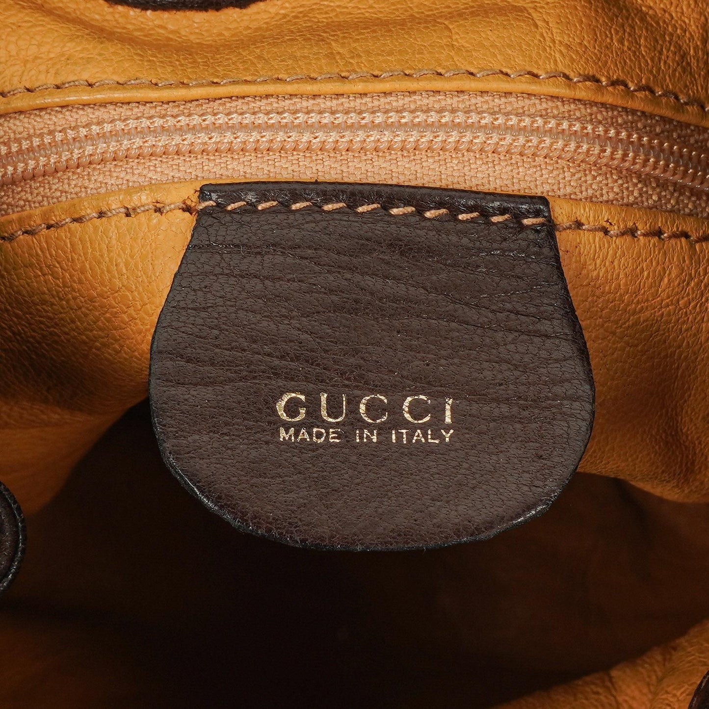Gucci Brown Leather And Suede Horsebit Chain Drawstring Bucket Bag