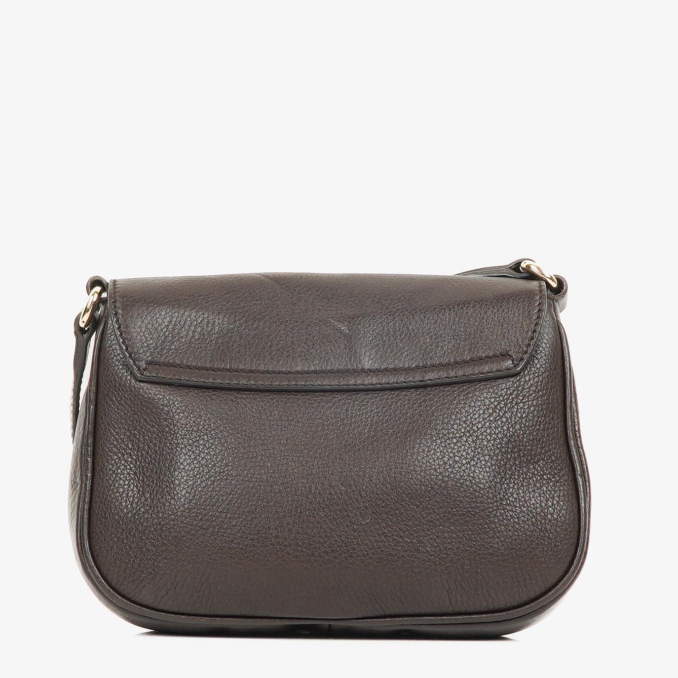 Gucci Brown Leather Dressage Crossbody Bag