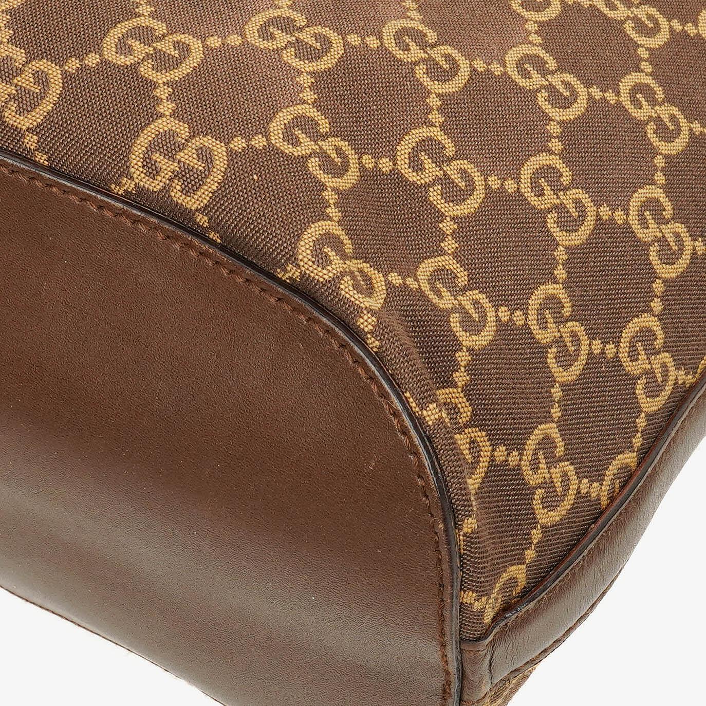 Gucci Brown Monogram GG Canvas Tote Bag