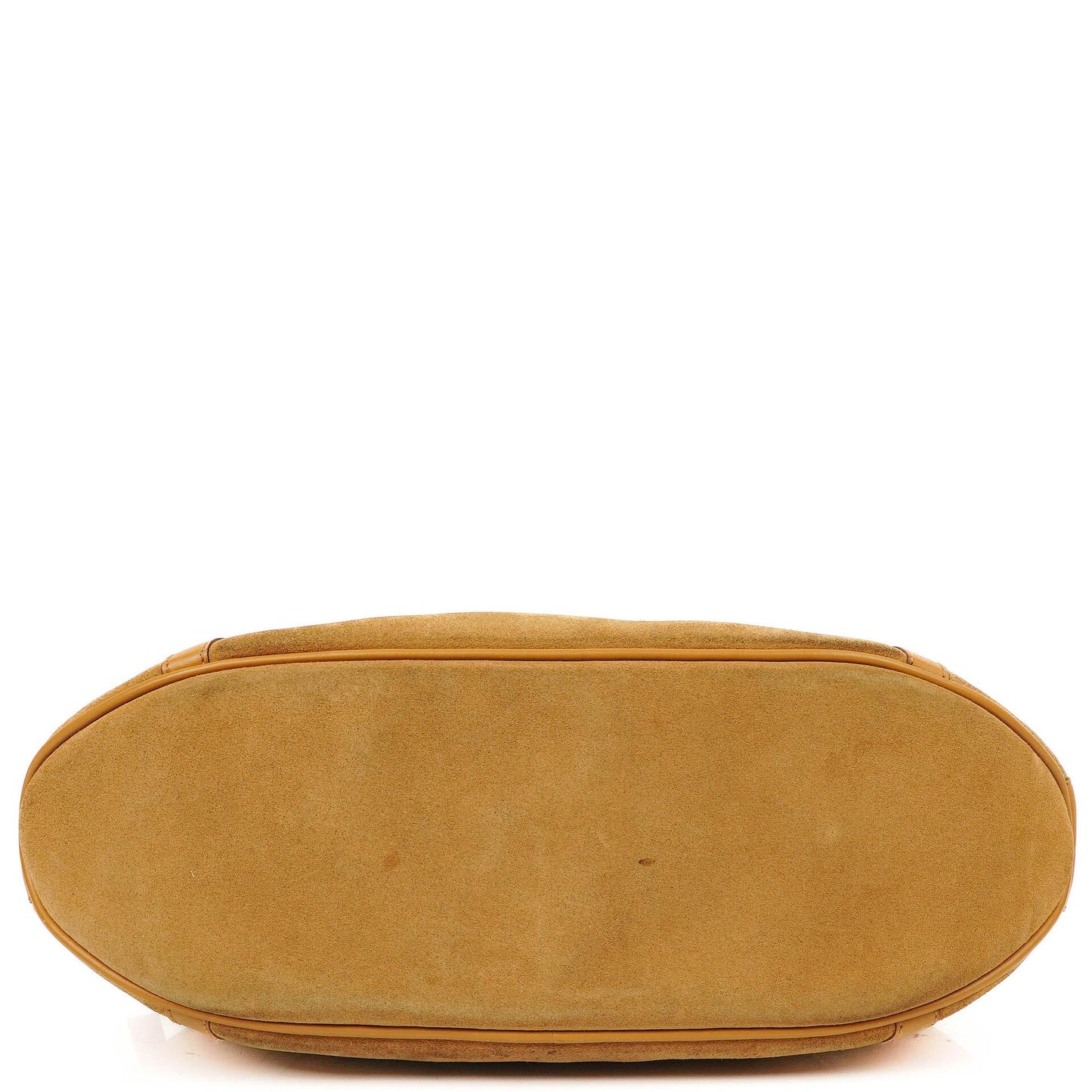 Gucci Brown Suede and Leather Bamboo Top Handle