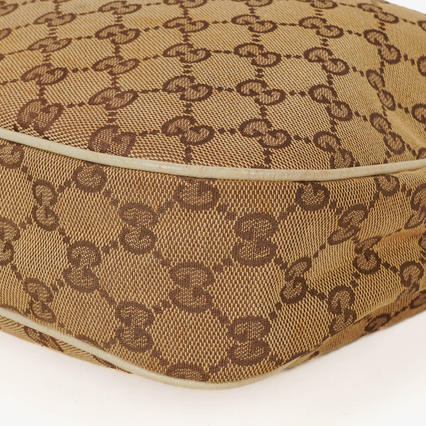 Gucci Charmy Beige GG Canvas Hobo Bag